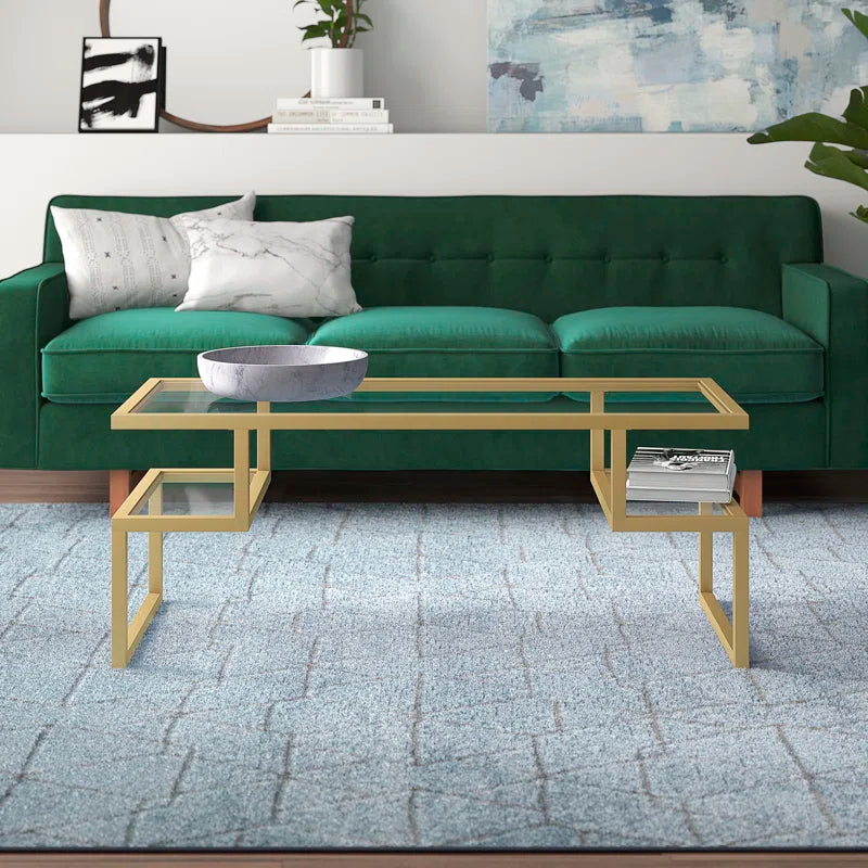 Zander Glass Top Coffee Table