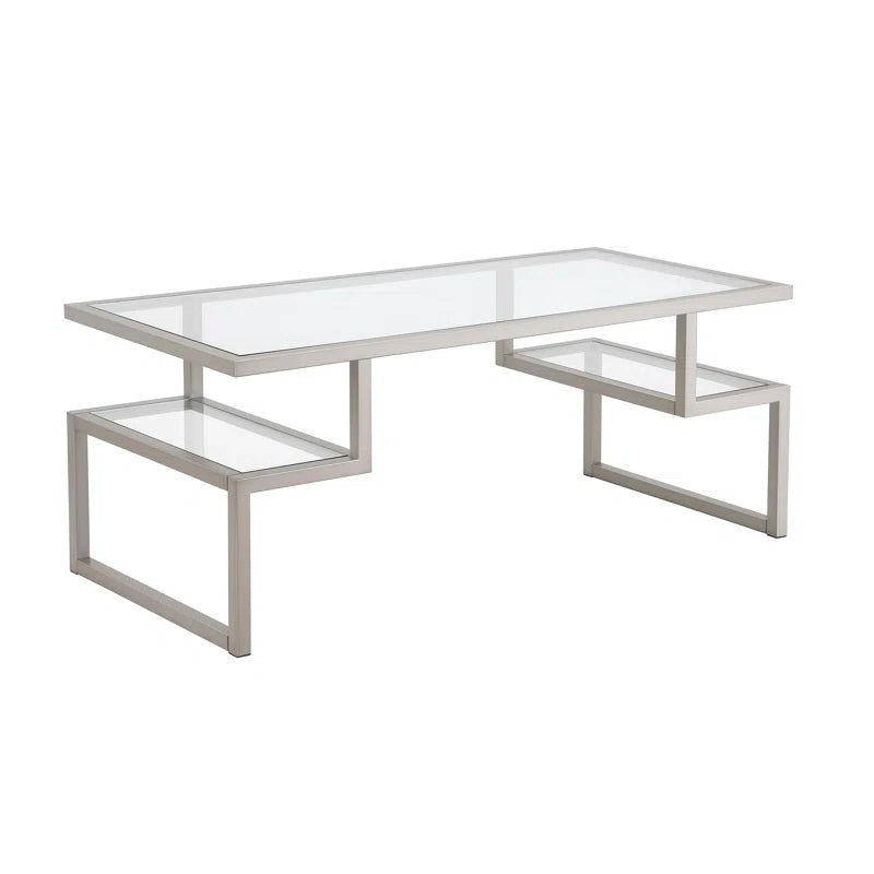 Zander Glass Top Coffee Table
