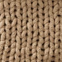 Chunky Knit Blanket Throw - 50"X60" 3.7 Lbs. - Soft Chenille Yarn Knitted Blanket - Machine Washable Crochet Blanket - Handmade Cable Knit Throw Blanket for Couch, Bed (Oat White)