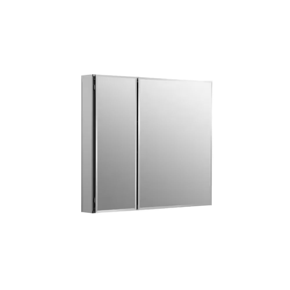 30 In. W X 26 In. H Beveledtwo-Door Recessed or Surface Mount Medicine Cabinet with Mirror Interior