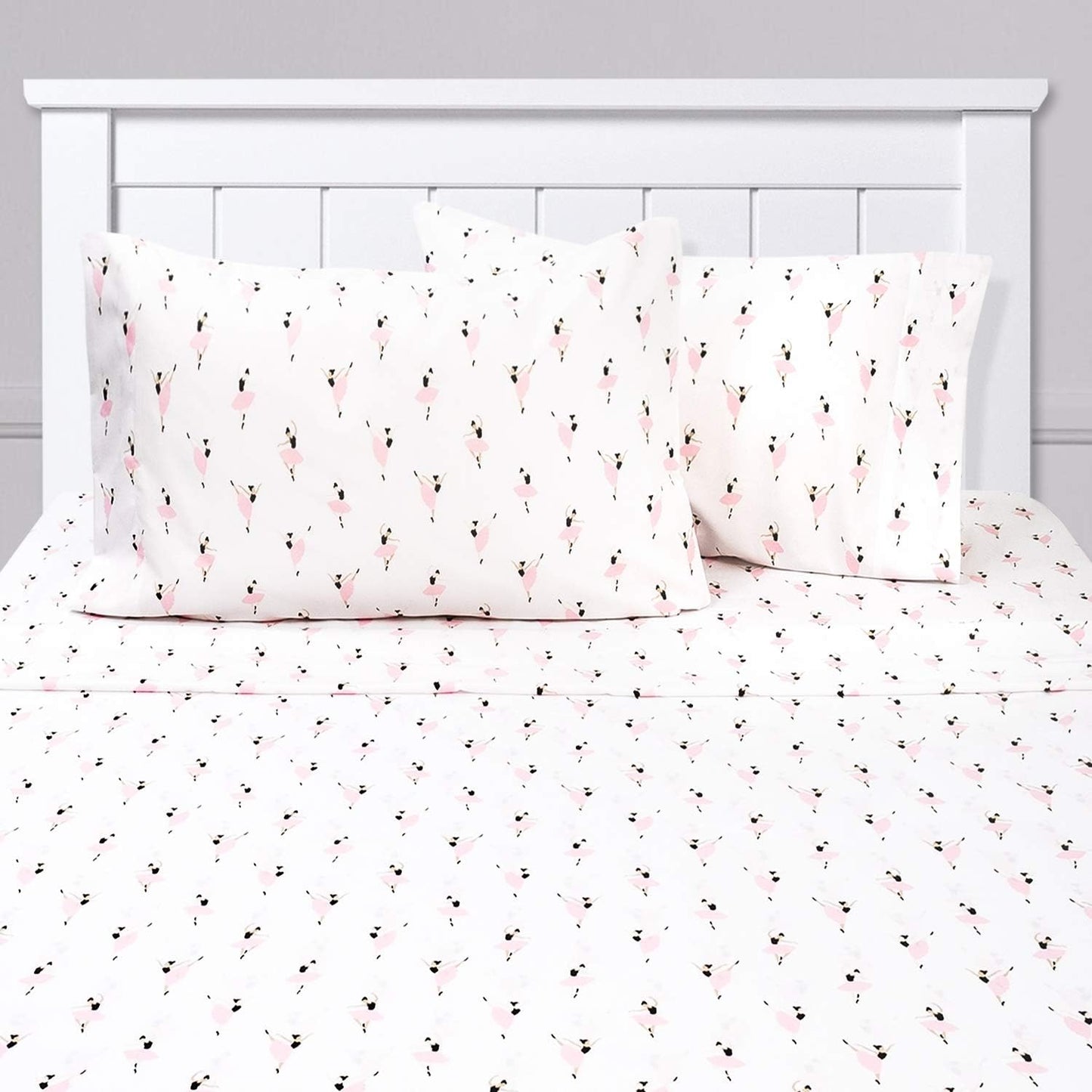1500 Supreme Kids Bed Sheet Collection - Fun Colorful and Comfortable Boys and Girls Toddler Sheet Sets - Deep Pocket Wrinkle Free Soft and Cozy Bedding - Full, Ballerinas