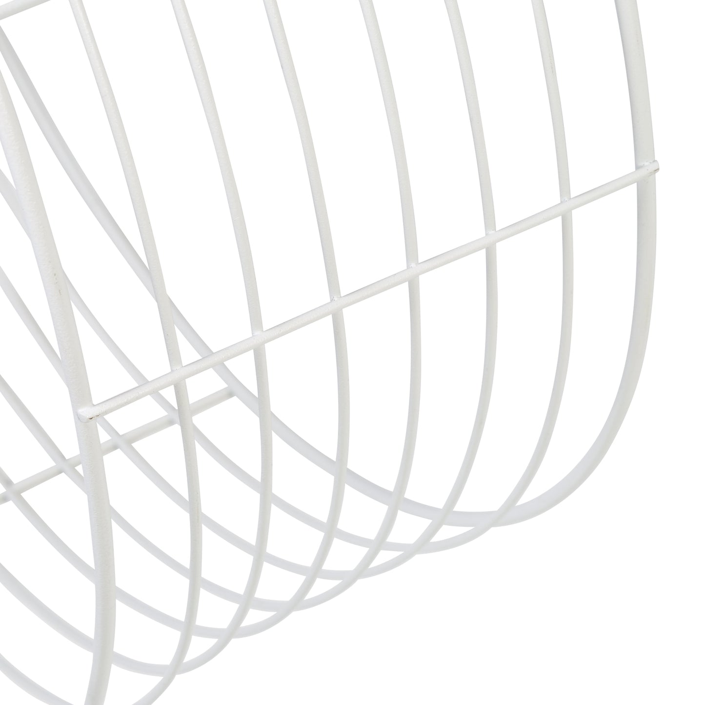 17.7" W X 17.7" H Steel Floating Circular Accent Shelf, White