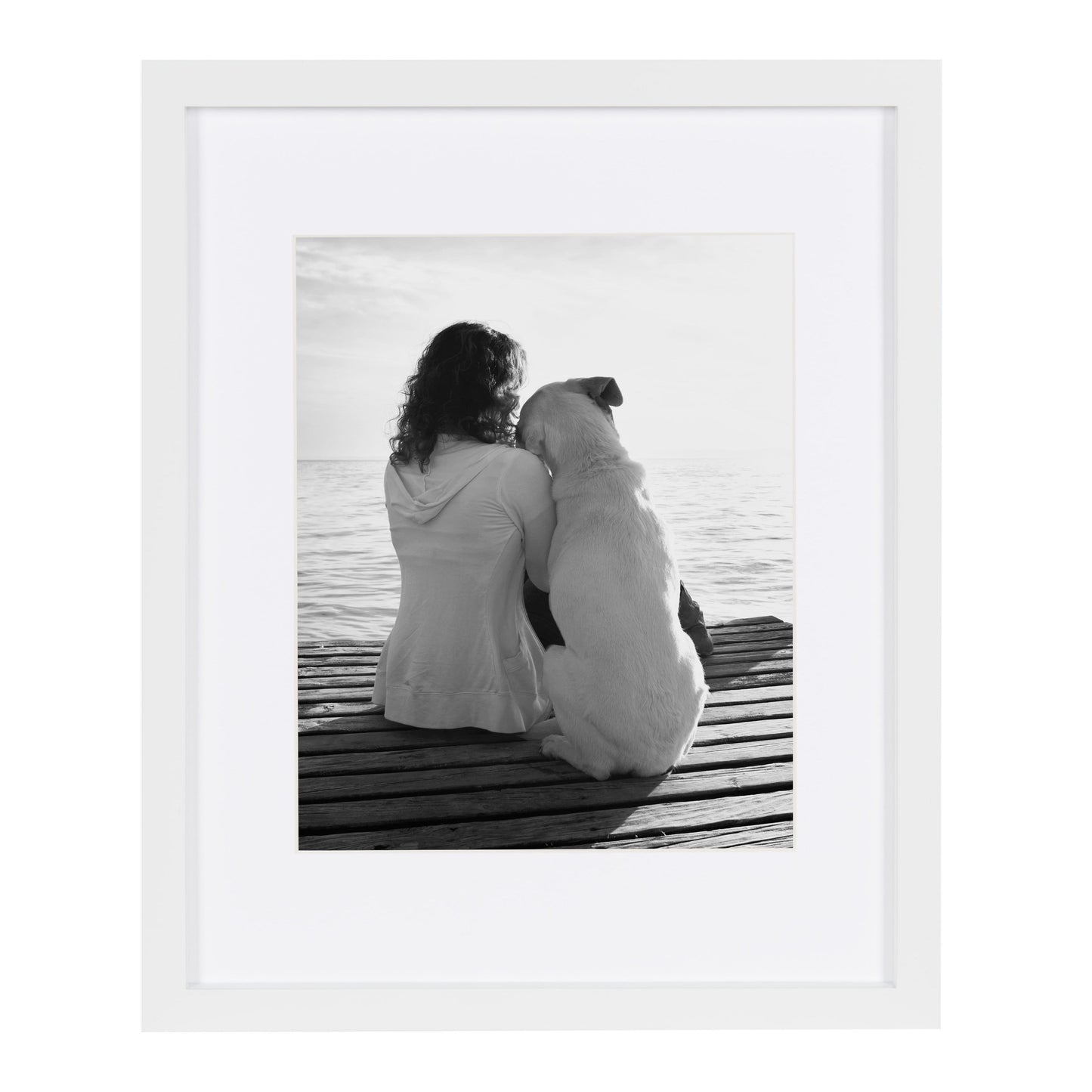 Gallery Wood Photo Frame Set for Customizable Wall Display, White 11X14 Matted to 8X10, Pack of 4