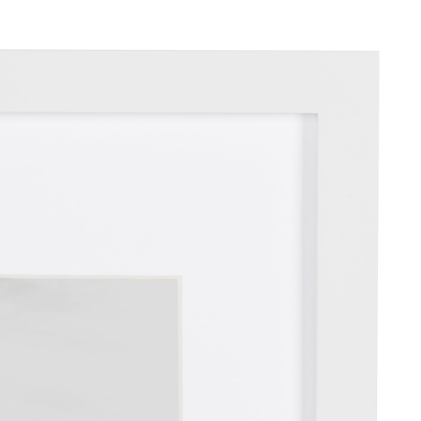 Gallery Wood Photo Frame Set for Customizable Wall Display, White 11X14 Matted to 8X10, Pack of 4