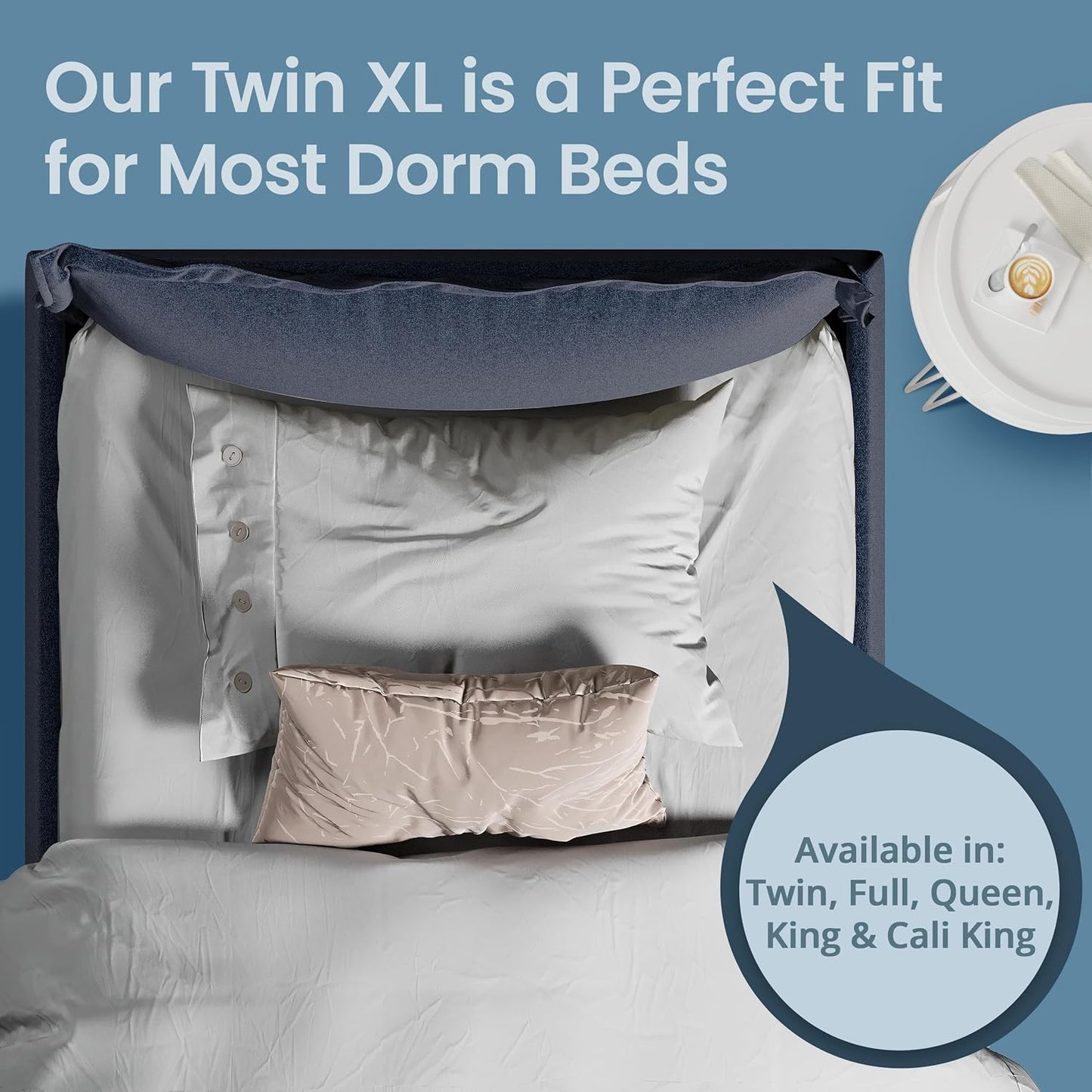 Waterproof Full Size Mattress Protector - Fitted with Stretchable Pockets - Machine Washable Cotton Mattress Cover for Bed