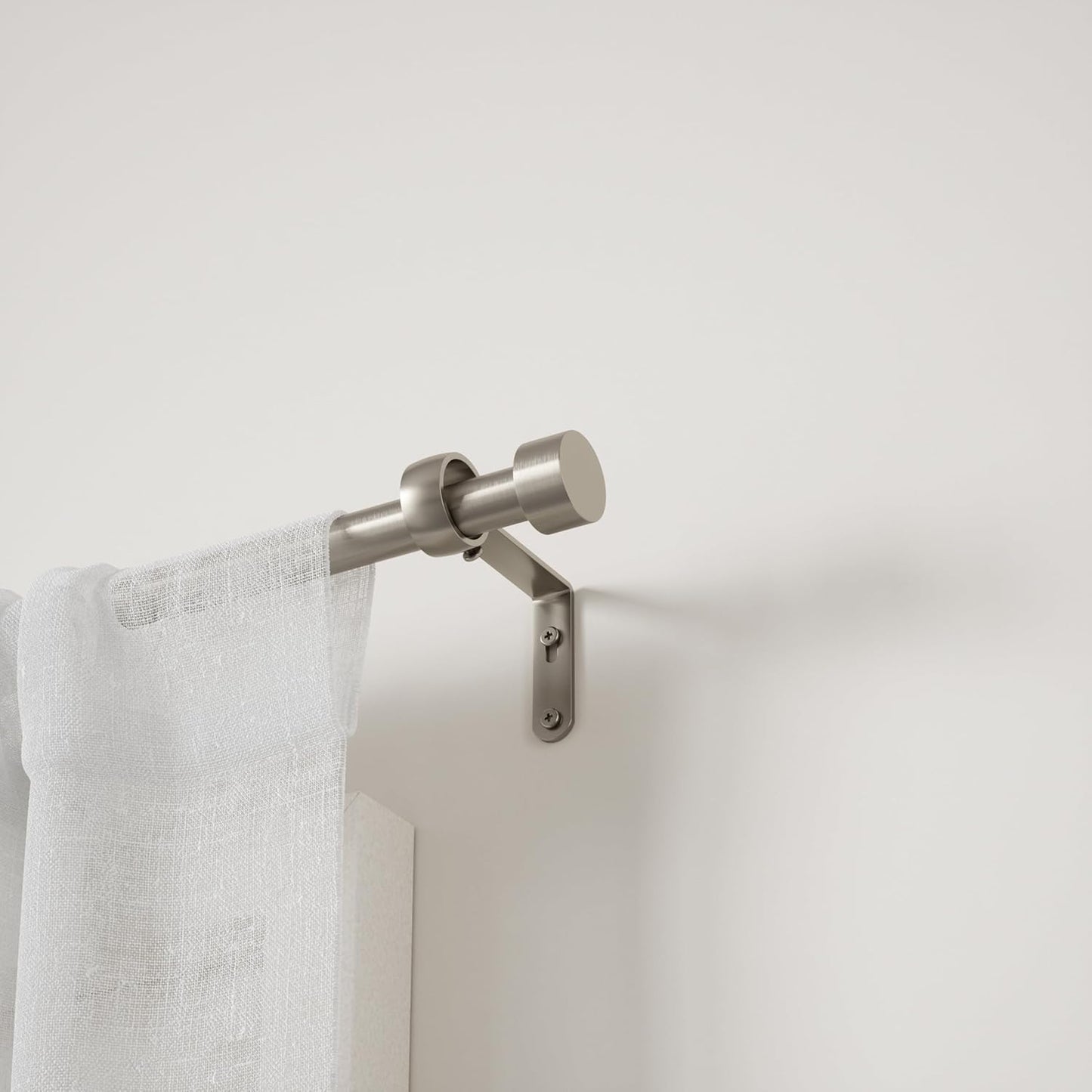 Cappa Curtain Rod, Includes 2 Matching Finials, Brackets & Hardware, 72 to 144-Inches, 2-Pack