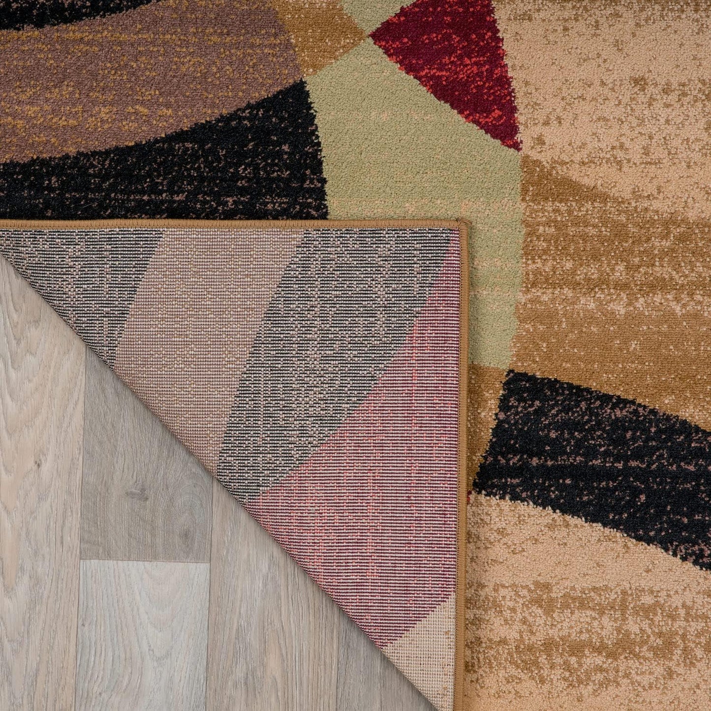 Contemporary Abstract Circles Perfect for High Traffic Areas of Your Living Room,Bedroom,Home Office,Kitchen Easy Cleaning Runner Rug 2' X 7'2" Multi