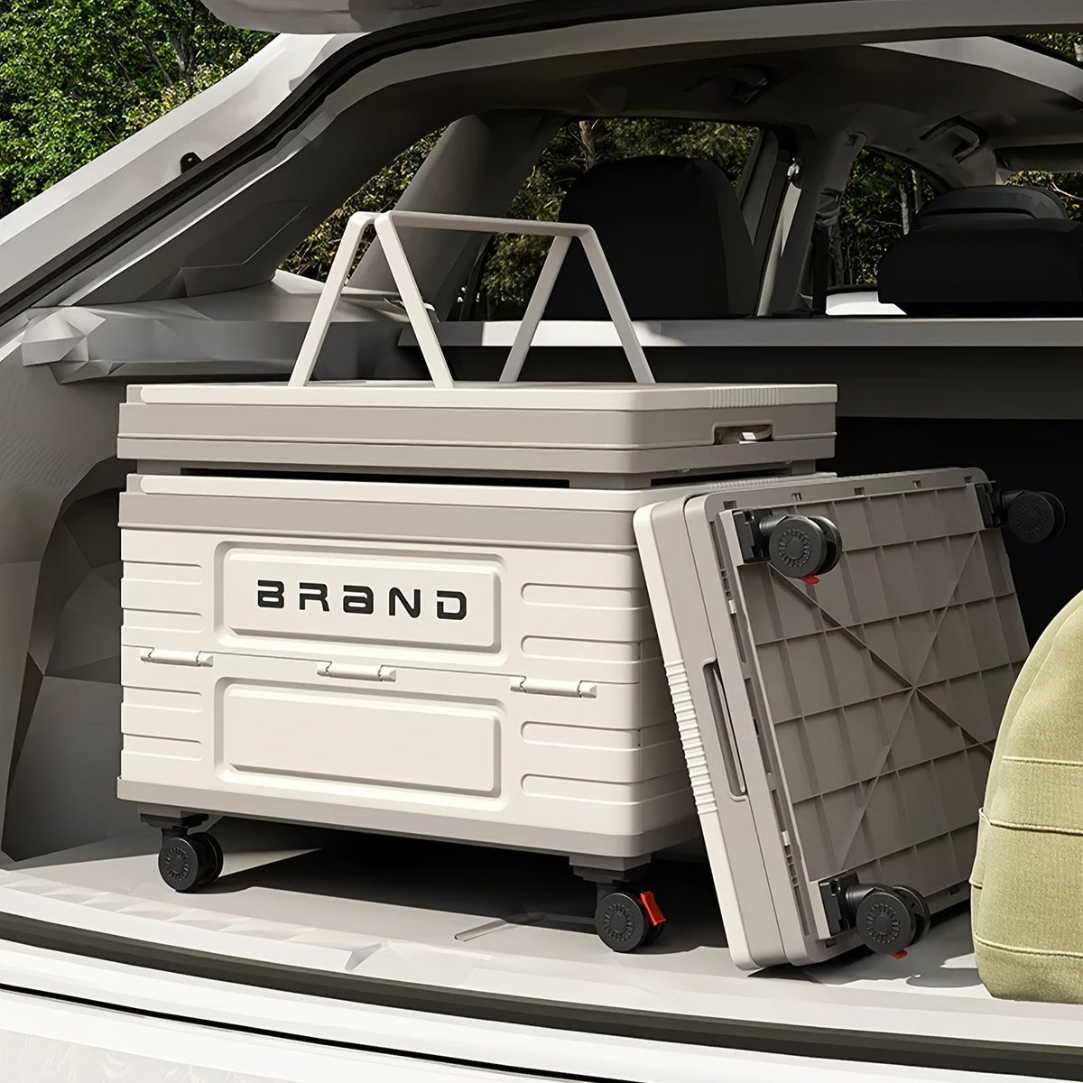 Portable Collapsible Storage Bins Box with Lids And Handle
