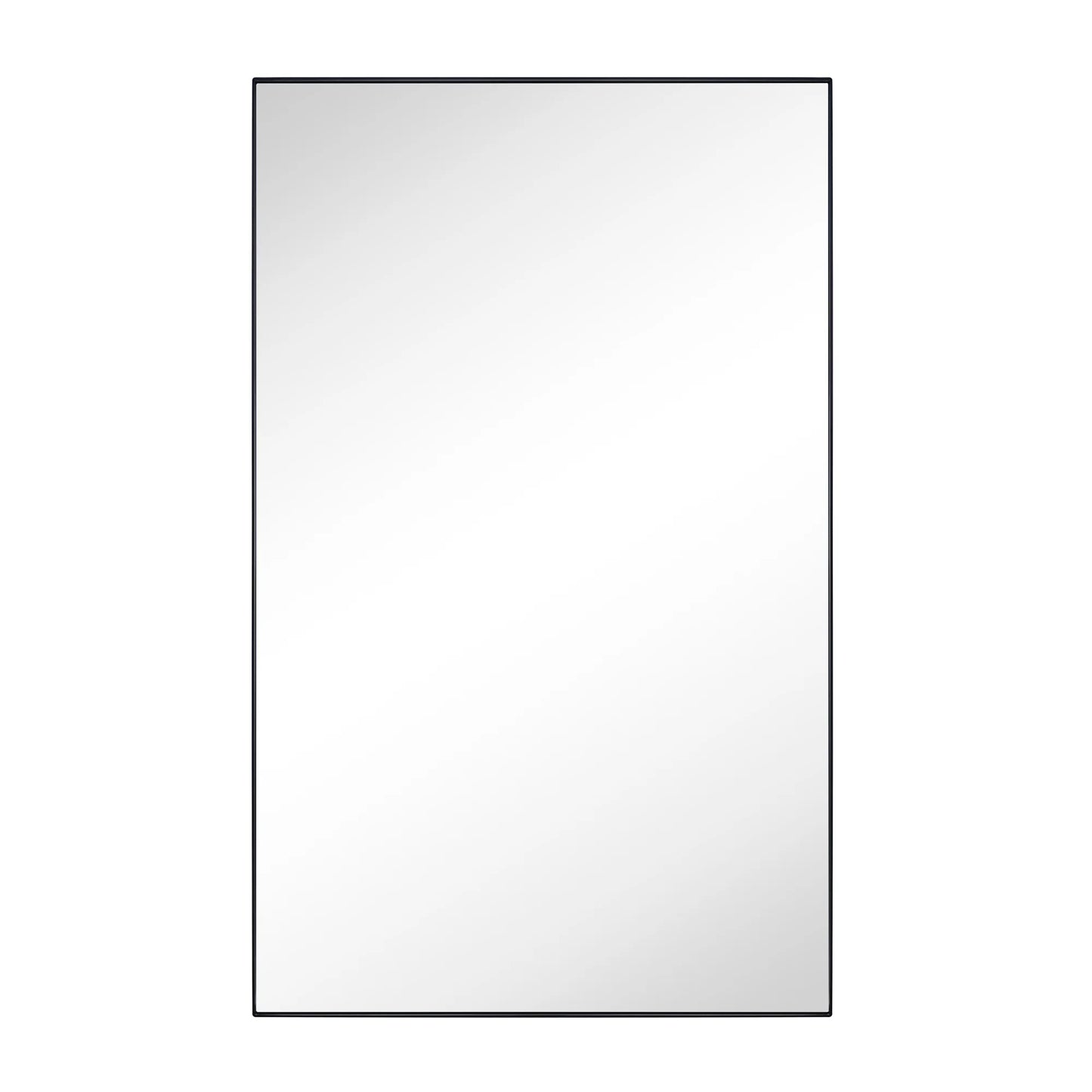 Black Medicine Cabinet, 16X26 Inches, Recessed, Framed Mirror