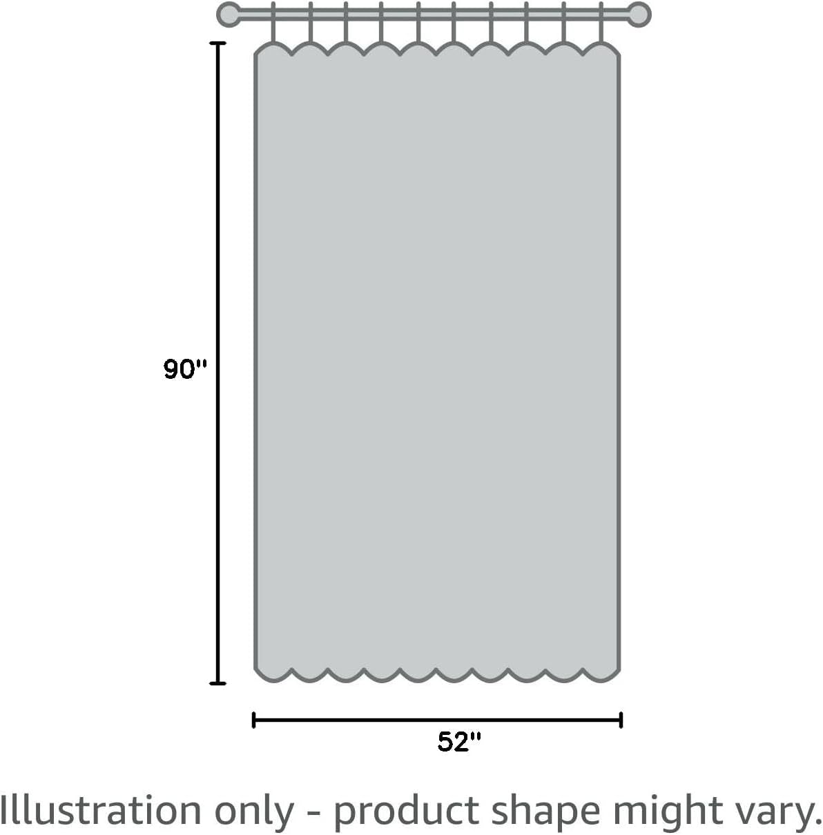 Linen Texture 90 Inches Curtains for Bedroom 100% Blackout Thermal Insulated Seafoam Green Curtains Grommet Room Darkening Drapes for Living Room Nursery 52X90 Inch (2 Panels)