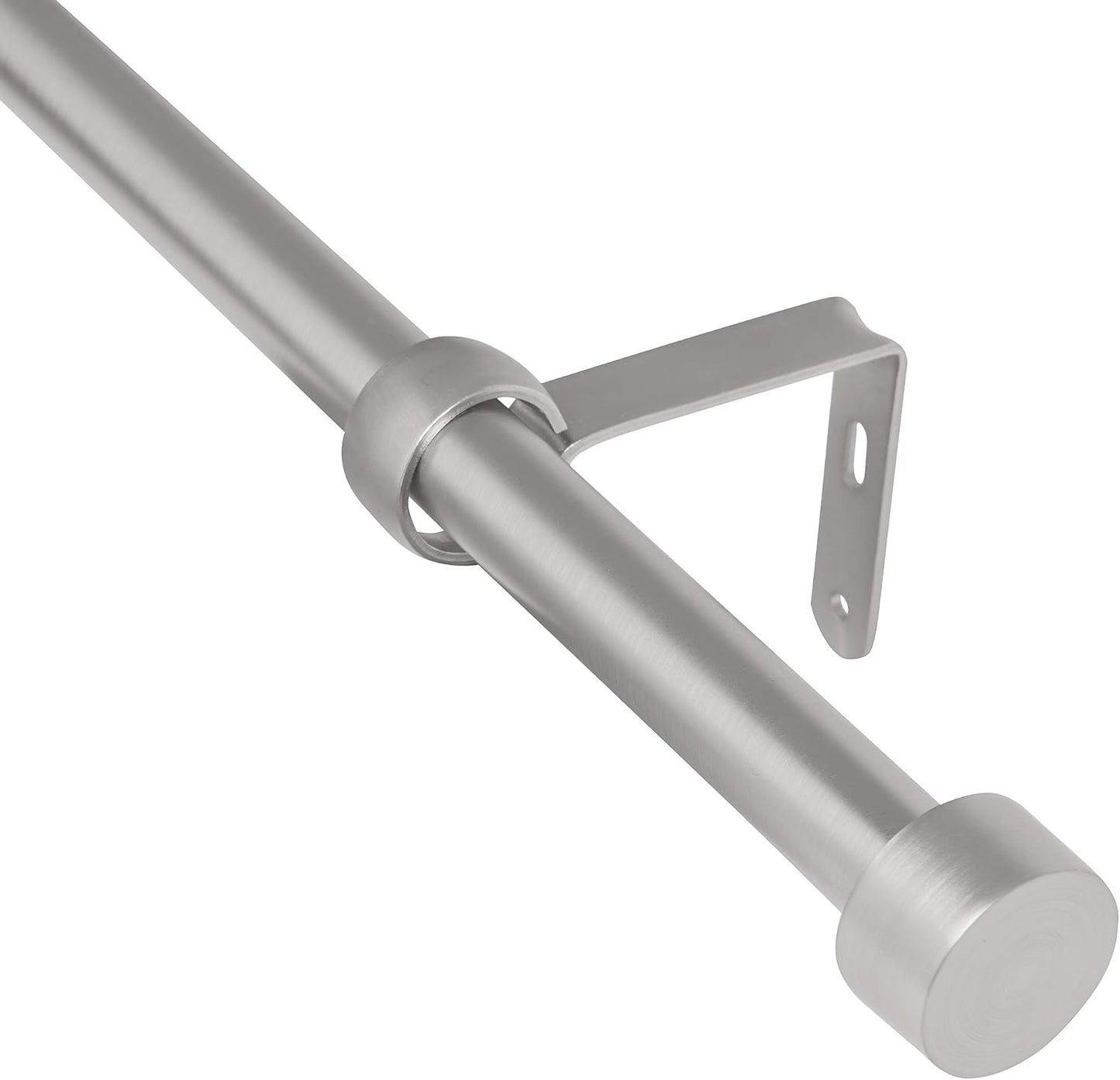 Cappa Curtain Rod, Includes 2 Matching Finials, Brackets & Hardware, 72 to 144-Inches, 2-Pack