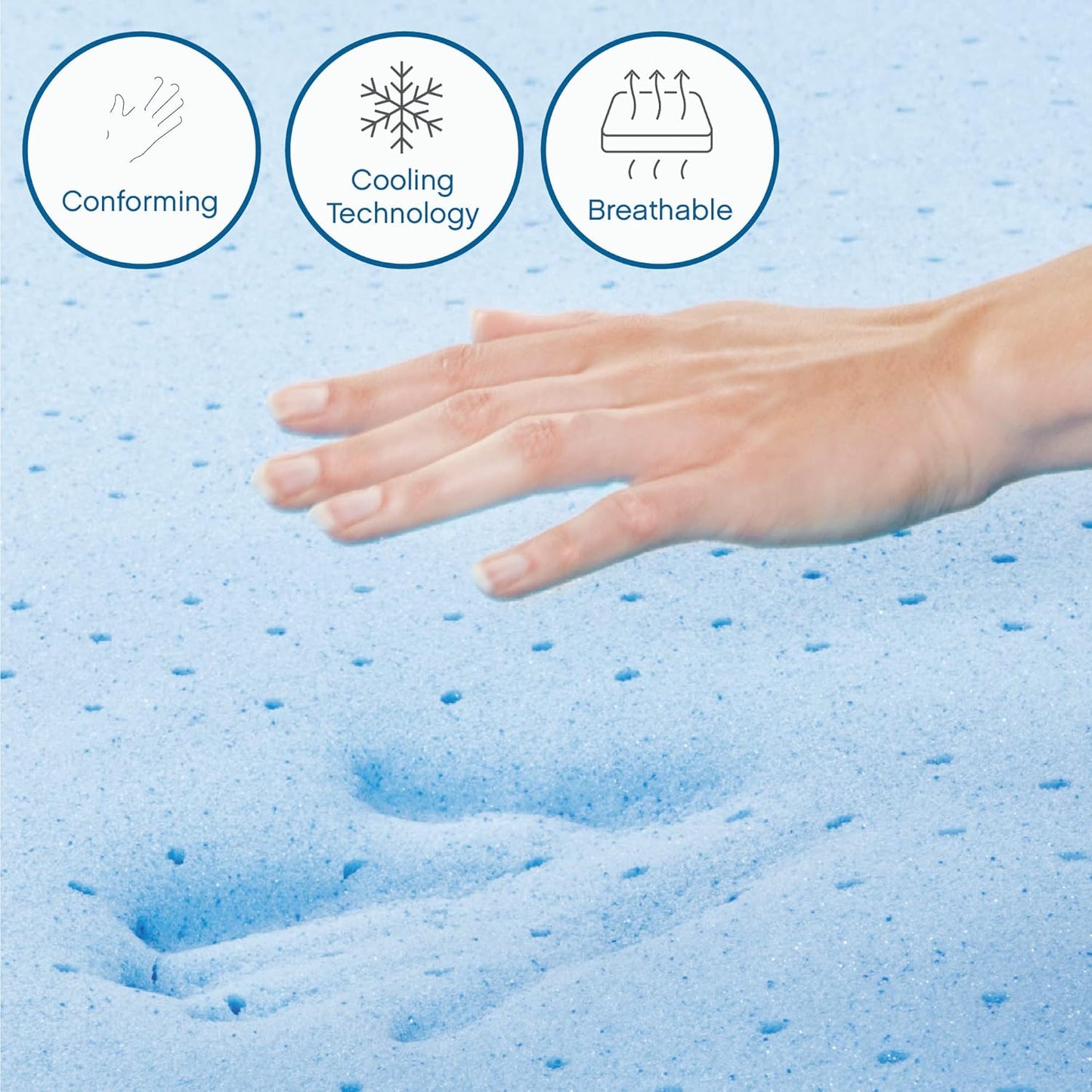 12 Inch King Mattress Memory Foam Medium Firm, King Size Memory Foam Mattress Cooling, Made in the USA, 12" Depth with Pressure Relief, Certipur-Us Certified No Fiberglass, Coolgel Bed