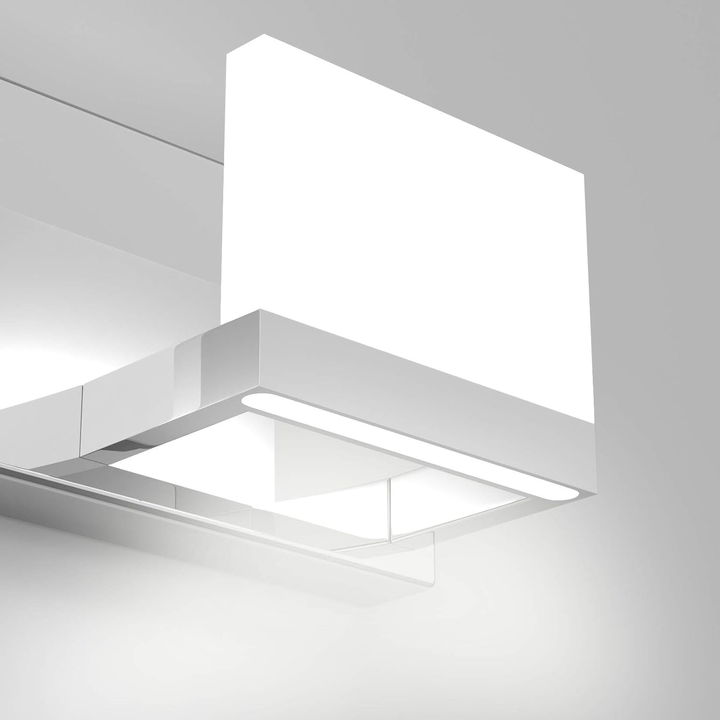 Modern 3 Lights LED Vanity Light for Bathroom up and down Chrome Bathroom Wall Light Fixtures over Mirror(White Light 6000K)
