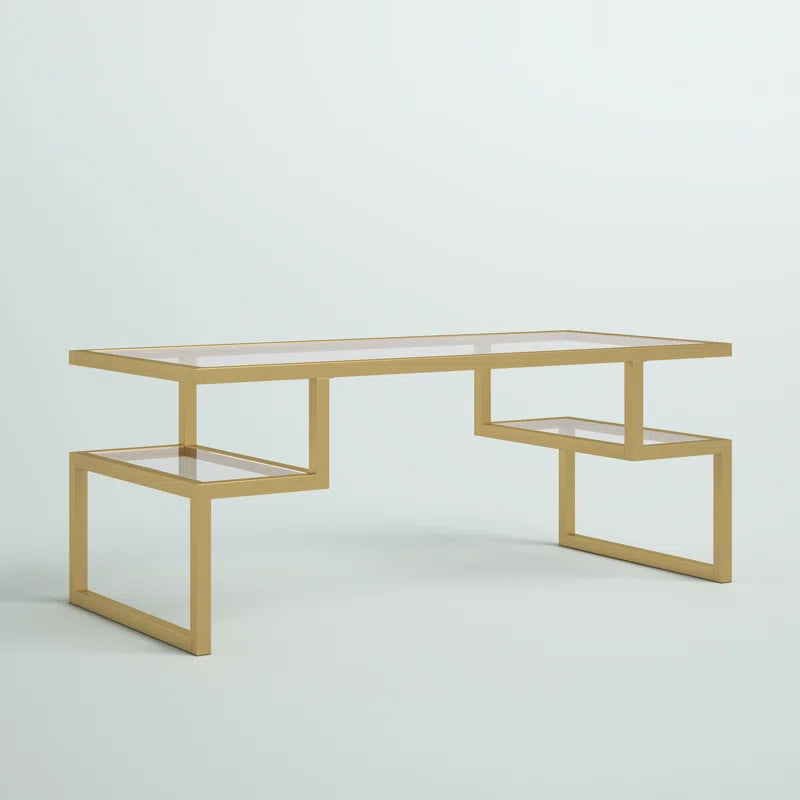 Zander Glass Top Coffee Table