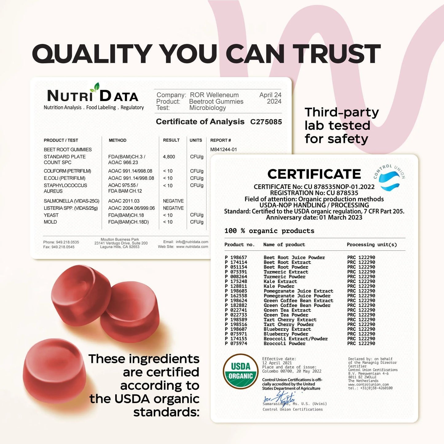 Beets for High Blood Pressure 2 Pack 5000 Mg Beet Root Chews with Pomegranate