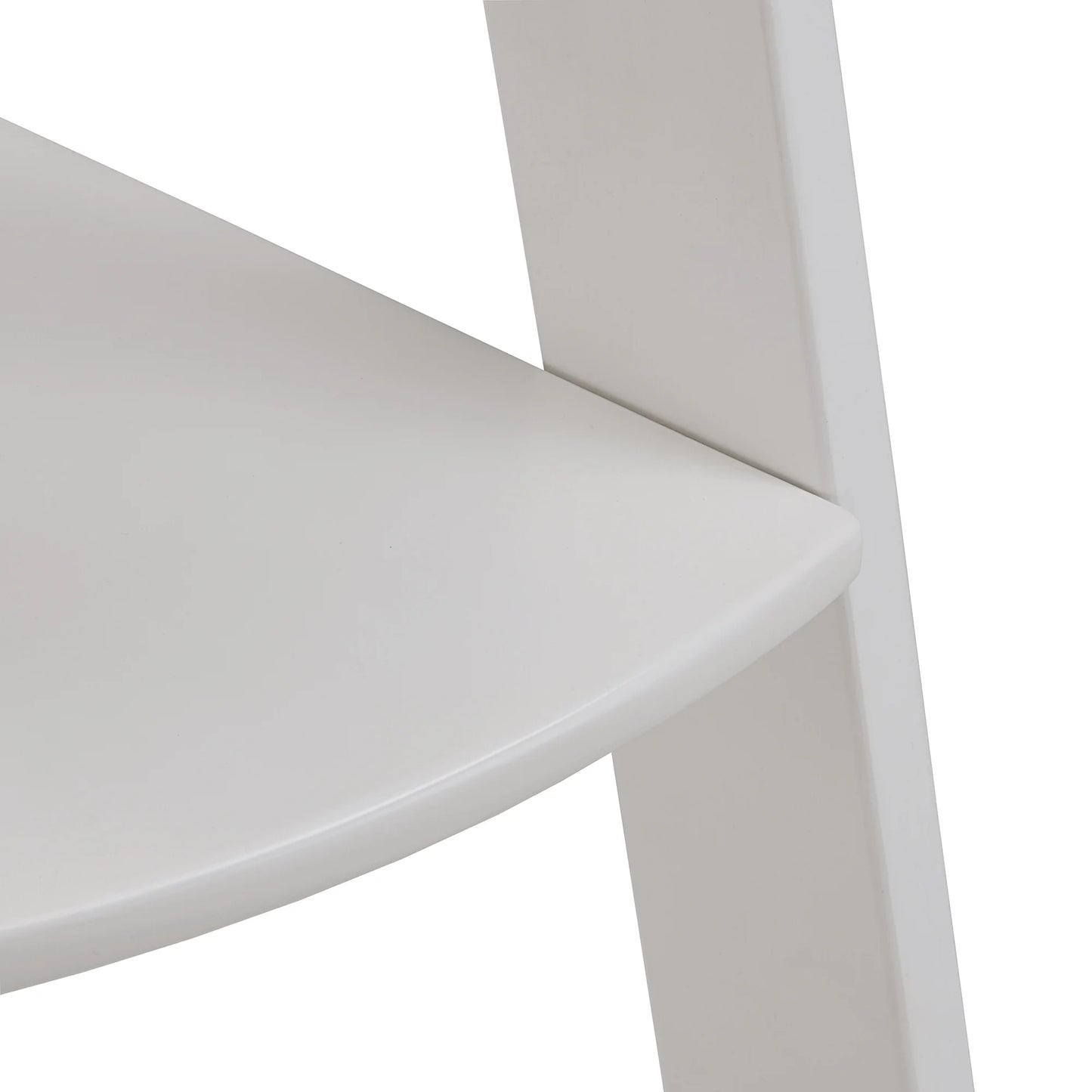 Solvig Corner Ladder 5 Shelf Bookcase, White