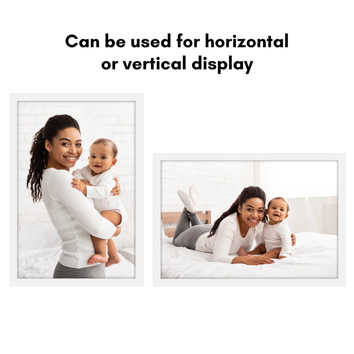 Poster Frame 24X36 Inches - White Wooden Picture Frame with Plexiglass Cover