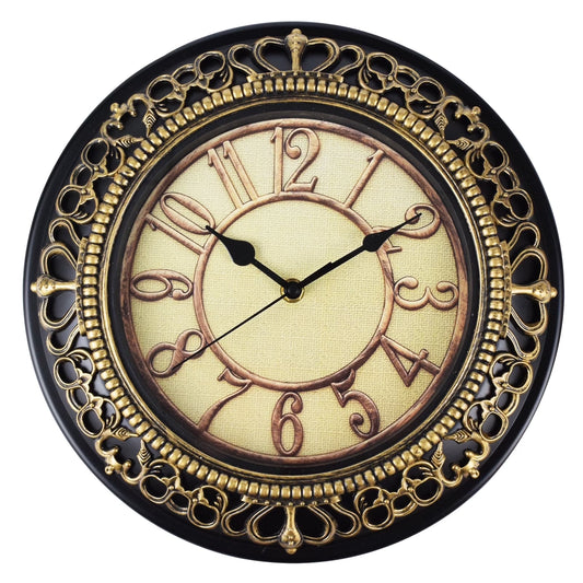 Wall Clock for Living Room Decor Battery Operated,12 Inches round Silent Non Ticking Clock for Kitchen Home Office