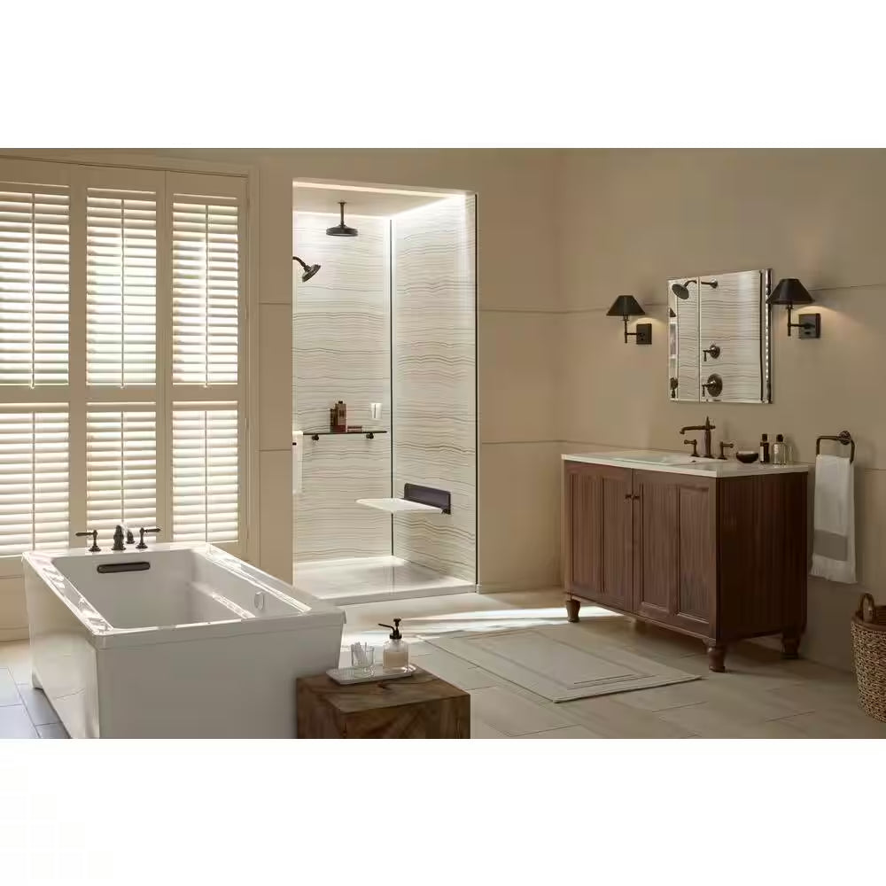 30 In. W X 26 In. H Beveledtwo-Door Recessed or Surface Mount Medicine Cabinet with Mirror Interior
