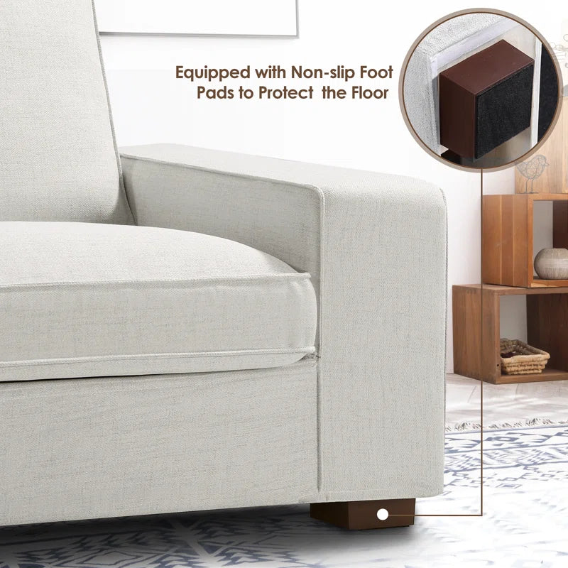 88.58" Luxury Modern Upholstered Sofa for Living Room, Couches with Solid Wood Frame