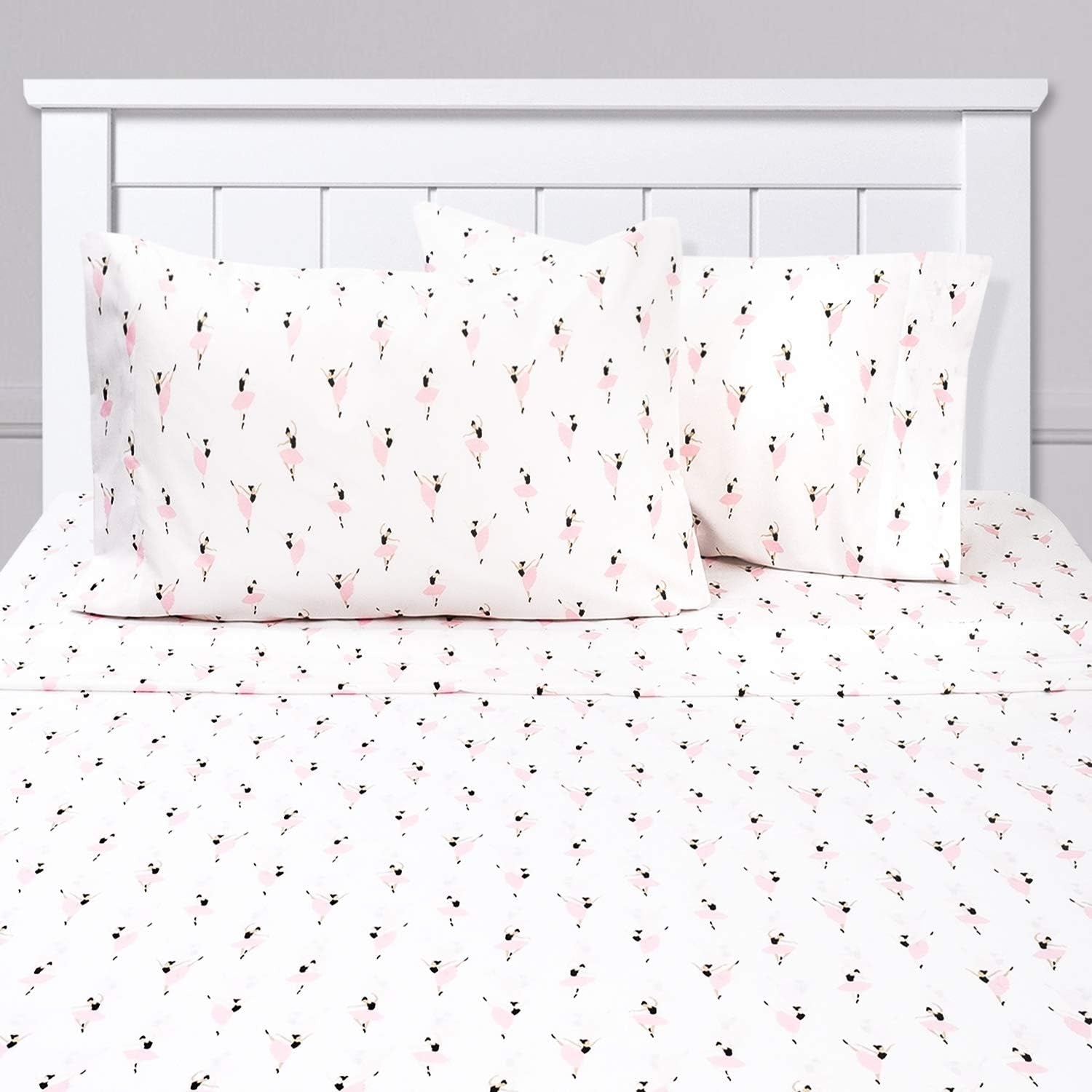 1500 Supreme Kids Bed Sheet Collection - Fun Colorful and Comfortable Boys and Girls Toddler Sheet Sets - Deep Pocket Wrinkle Free Soft and Cozy Bedding - Full, Ballerinas