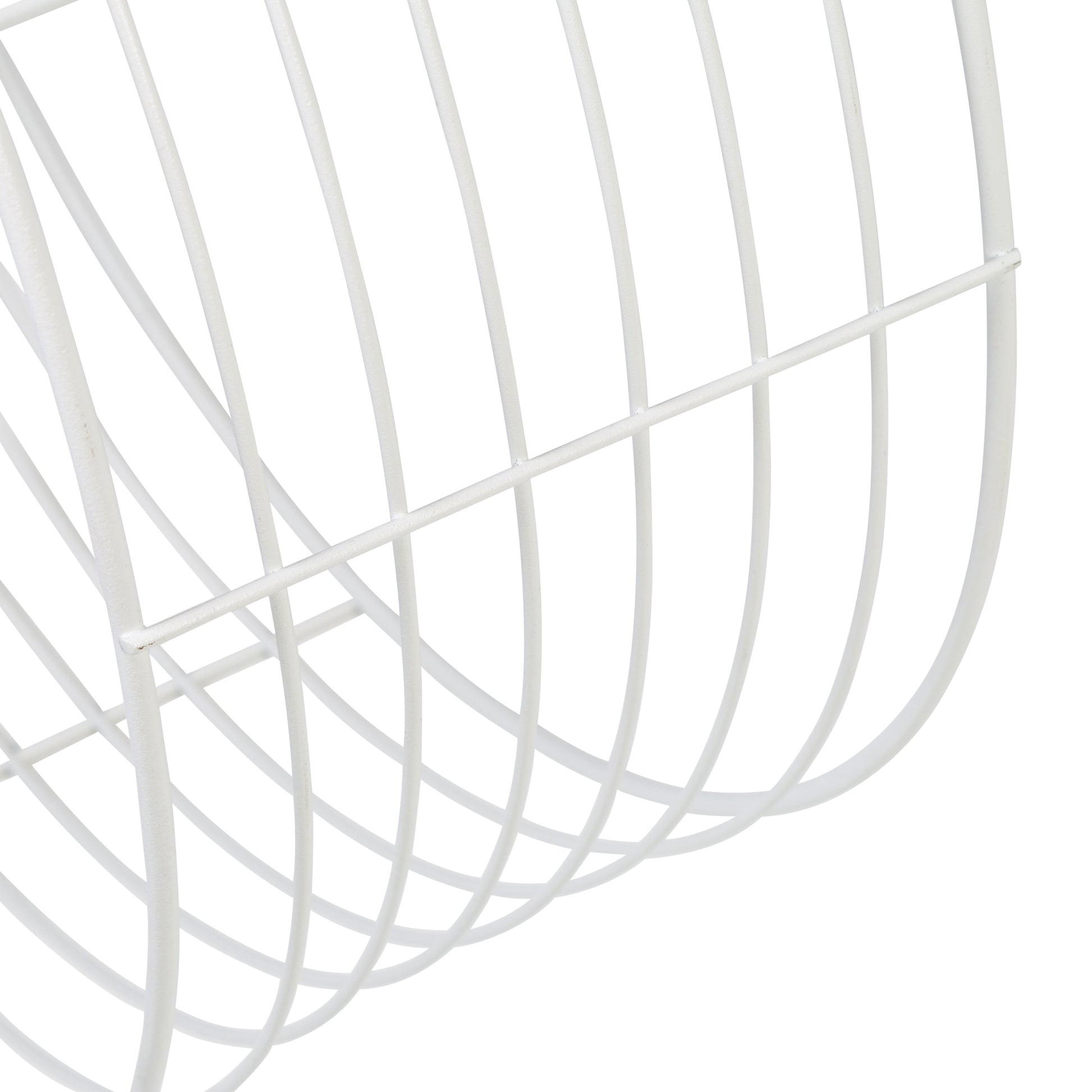 17.7" W X 17.7" H Steel Floating Circular Accent Shelf, White