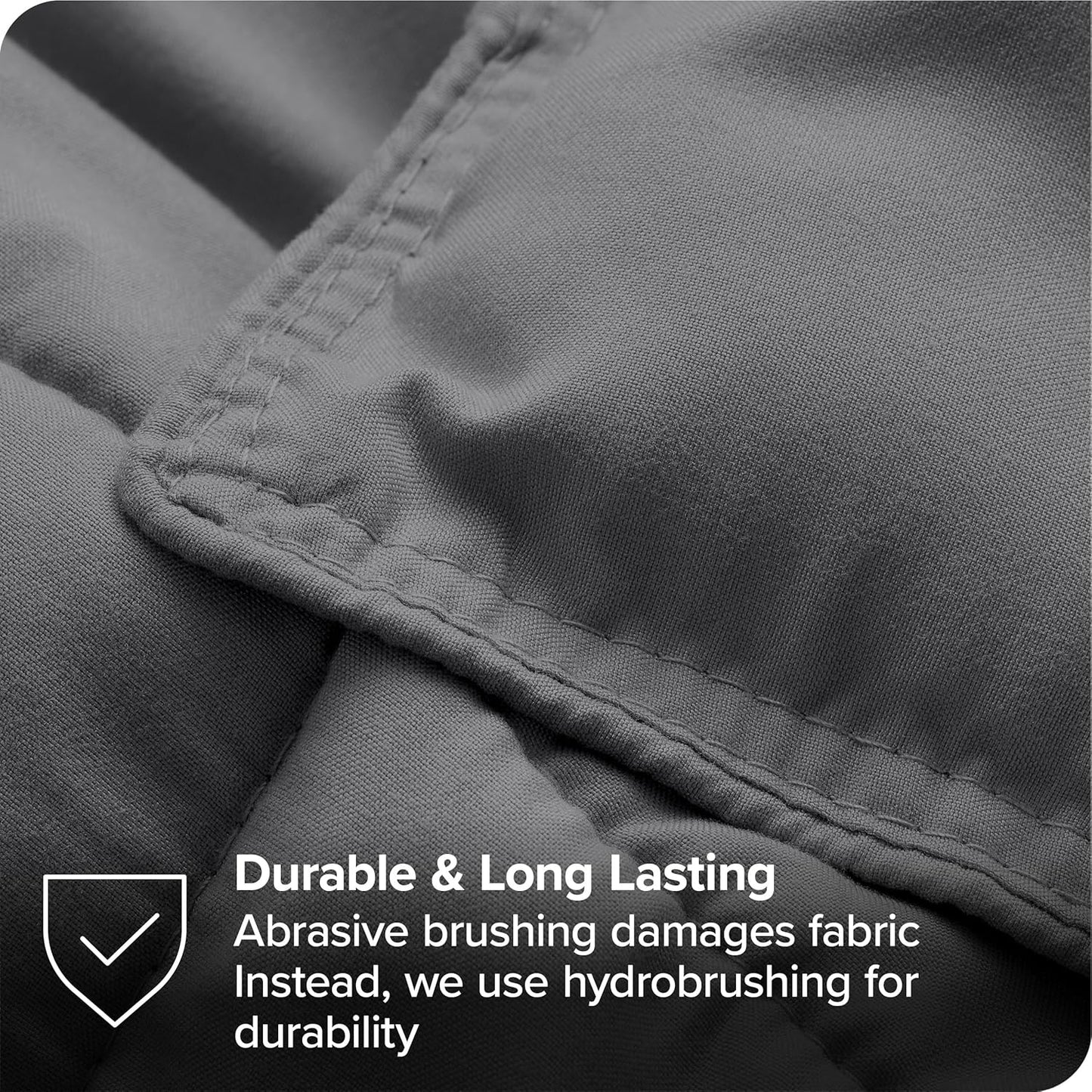 Bed-In-A-Bag 7 Piece Comforter & Sheet Set - Queen - Goose down Alternative - Ultra-Soft 1800 Premium - Bedding Set (Queen, Grey/Grey)