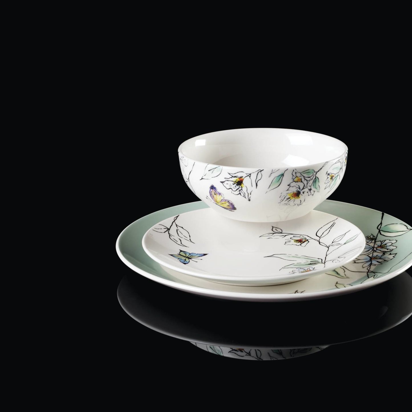 Entertain 365 12-Piece Botanica Dinnerware Set (Service for 4)