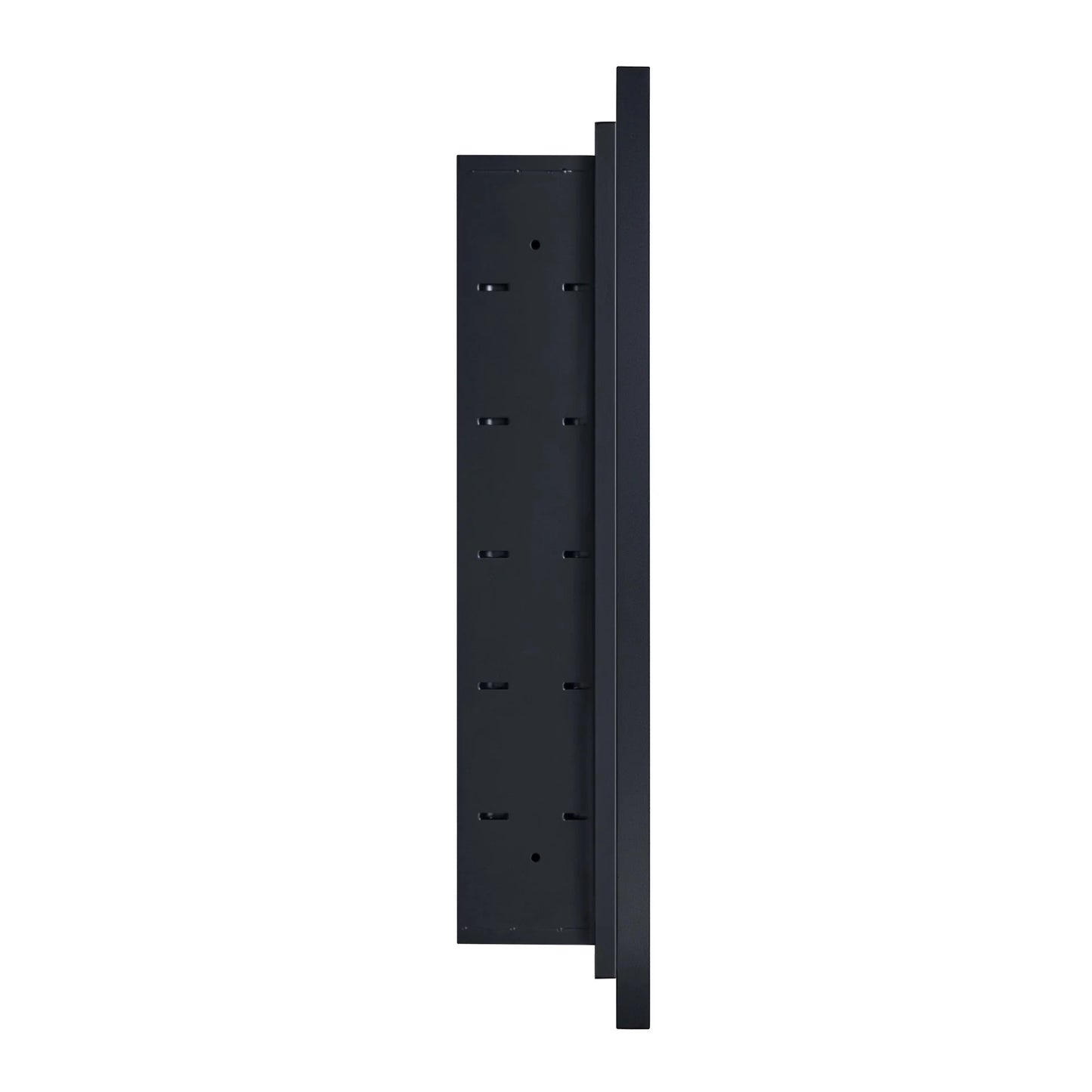 Black Medicine Cabinet, 16X26 Inches, Recessed, Framed Mirror