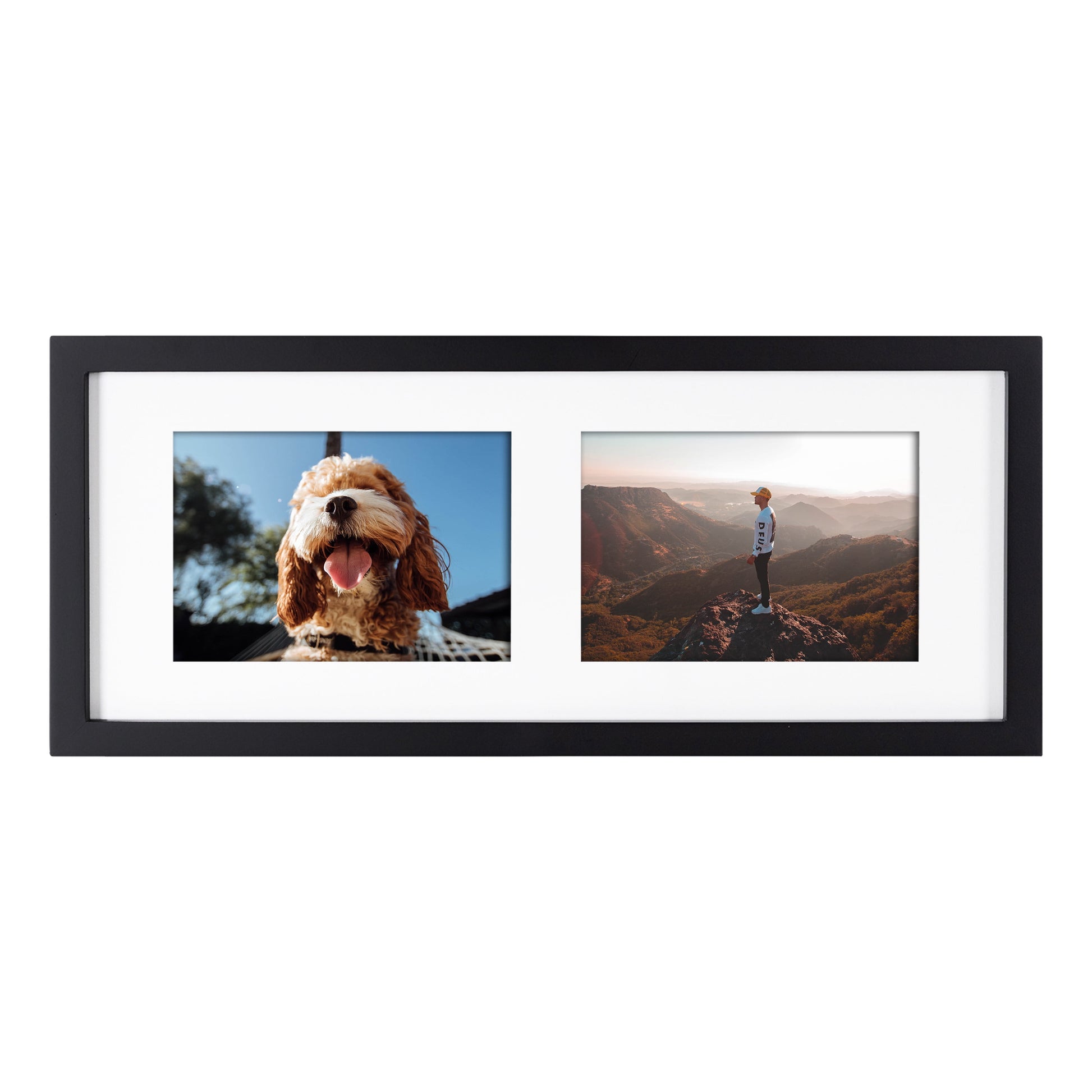 Gallery Modern Photo Collage Frame Set, Set of 5, Black, Transitional Picture Frame Collage Collection for Wall