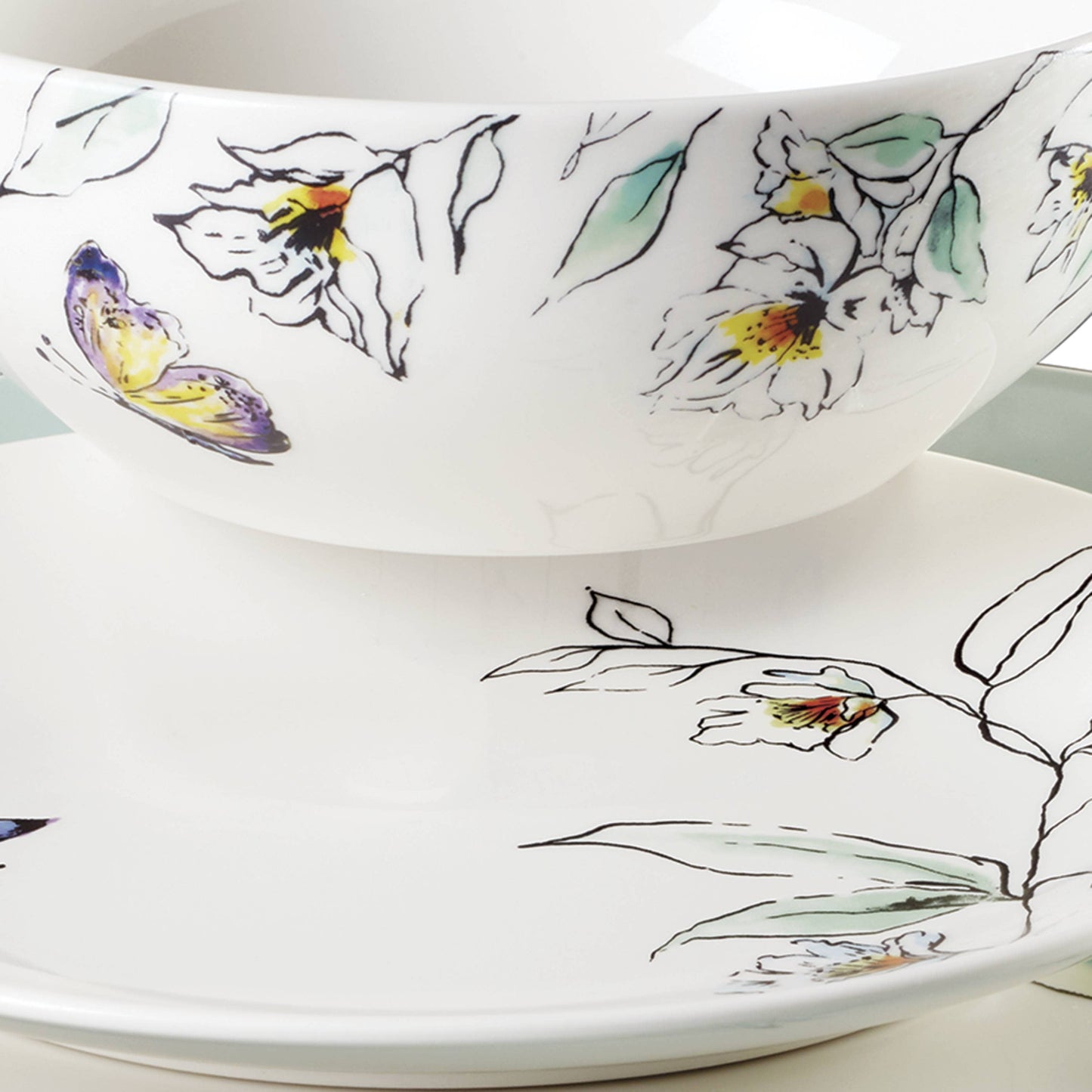Entertain 365 12-Piece Botanica Dinnerware Set (Service for 4)
