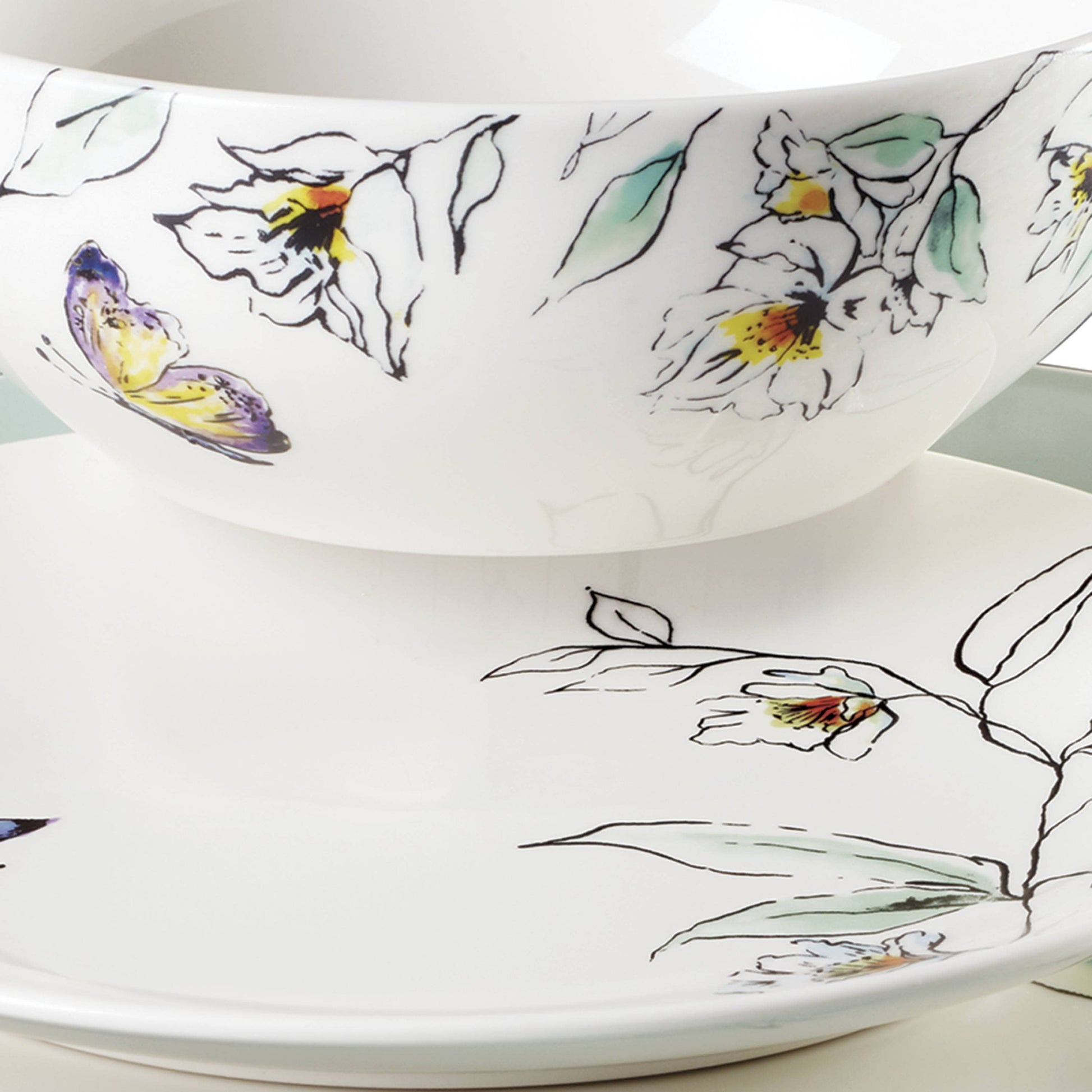 Entertain 365 12-Piece Botanica Dinnerware Set (Service for 4)