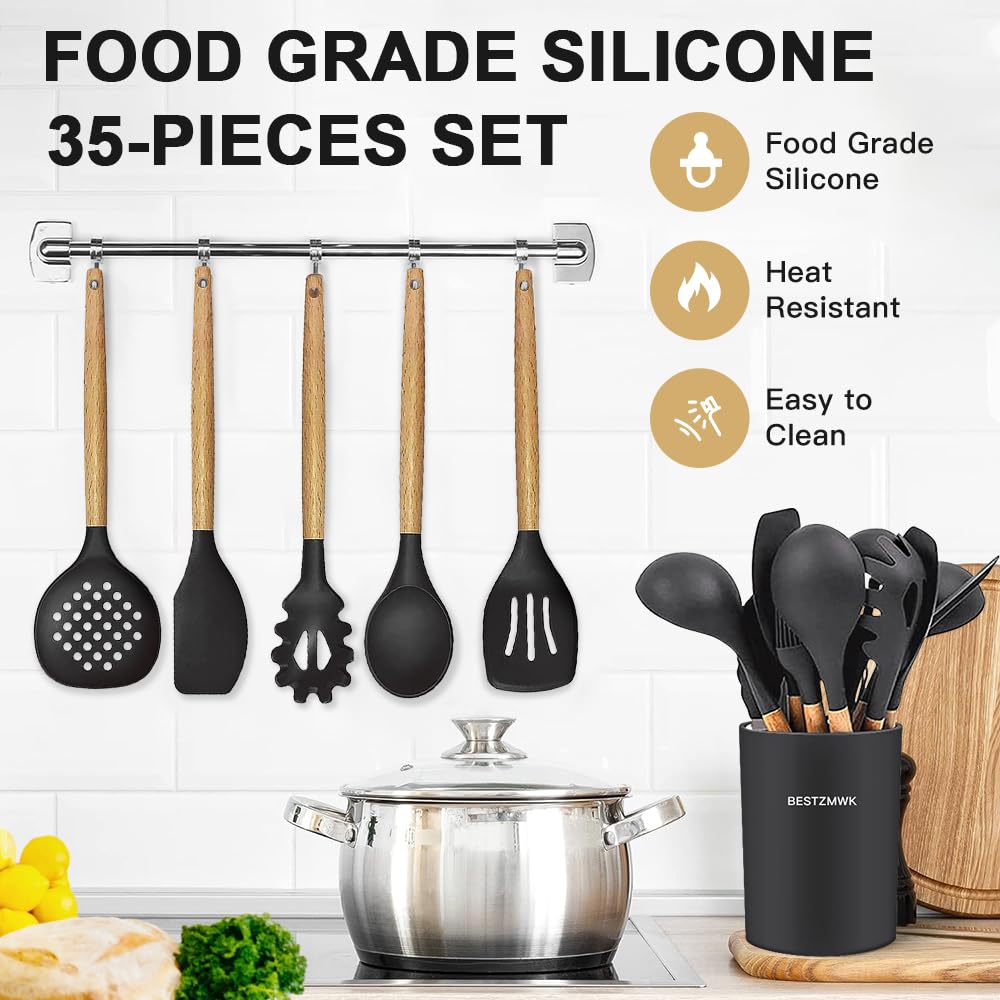 Silicone Kitchen Utensils Set