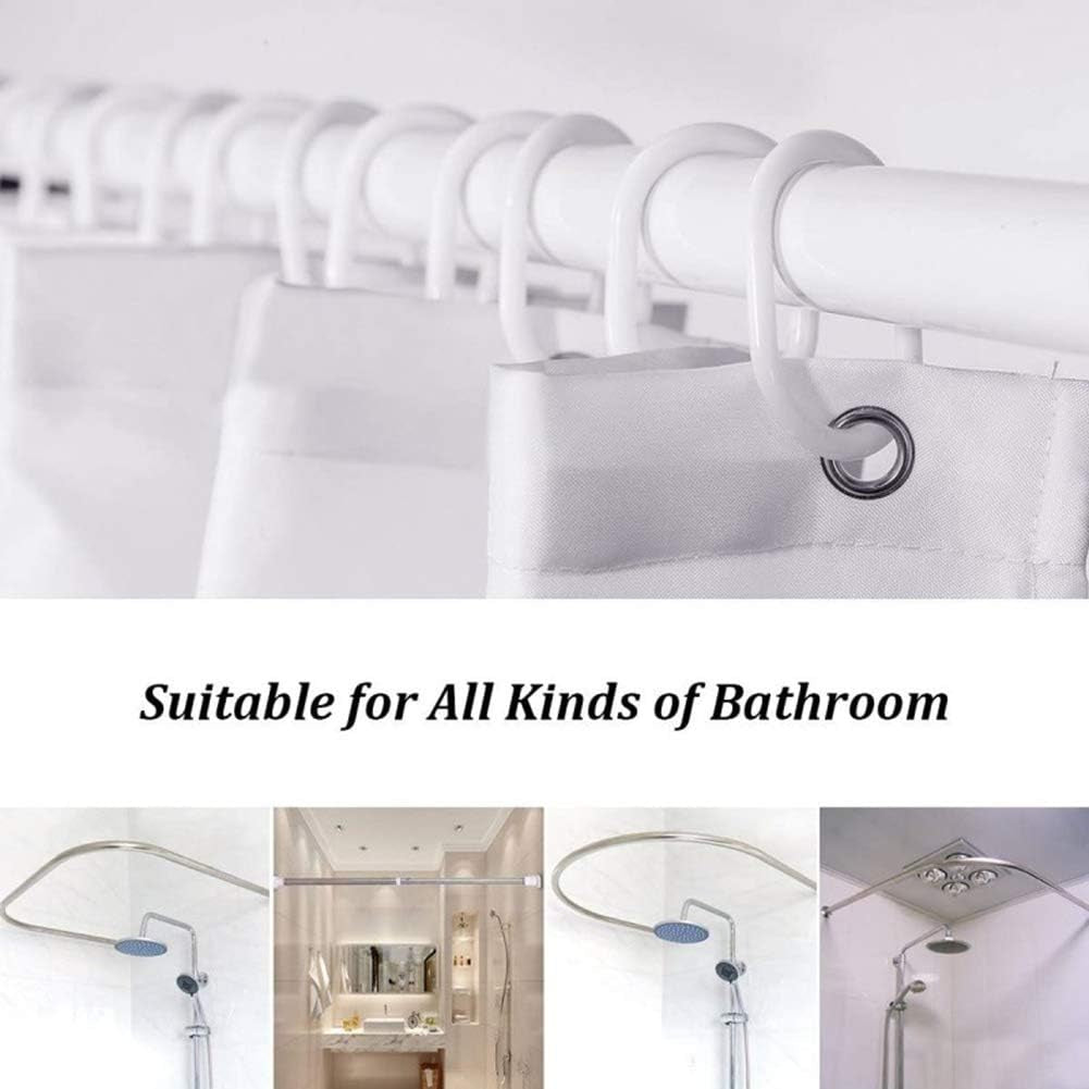 4Pcs Yellow Shower Curtain Set with Rugs Waterproof Soft Bathroom Set with Non-Slip Rugs Toilet Lid Cover Bath Mat Polyester Fabric Shower Curtains for Bathroom Decor and Gifts