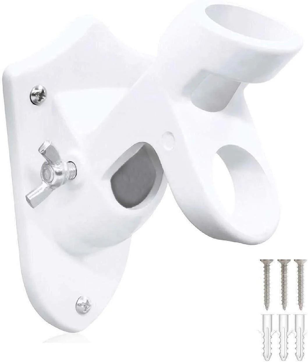 Two Position Fixed Wall Mount Bracket for Flag (NO Flagpole, NO Flag Included)