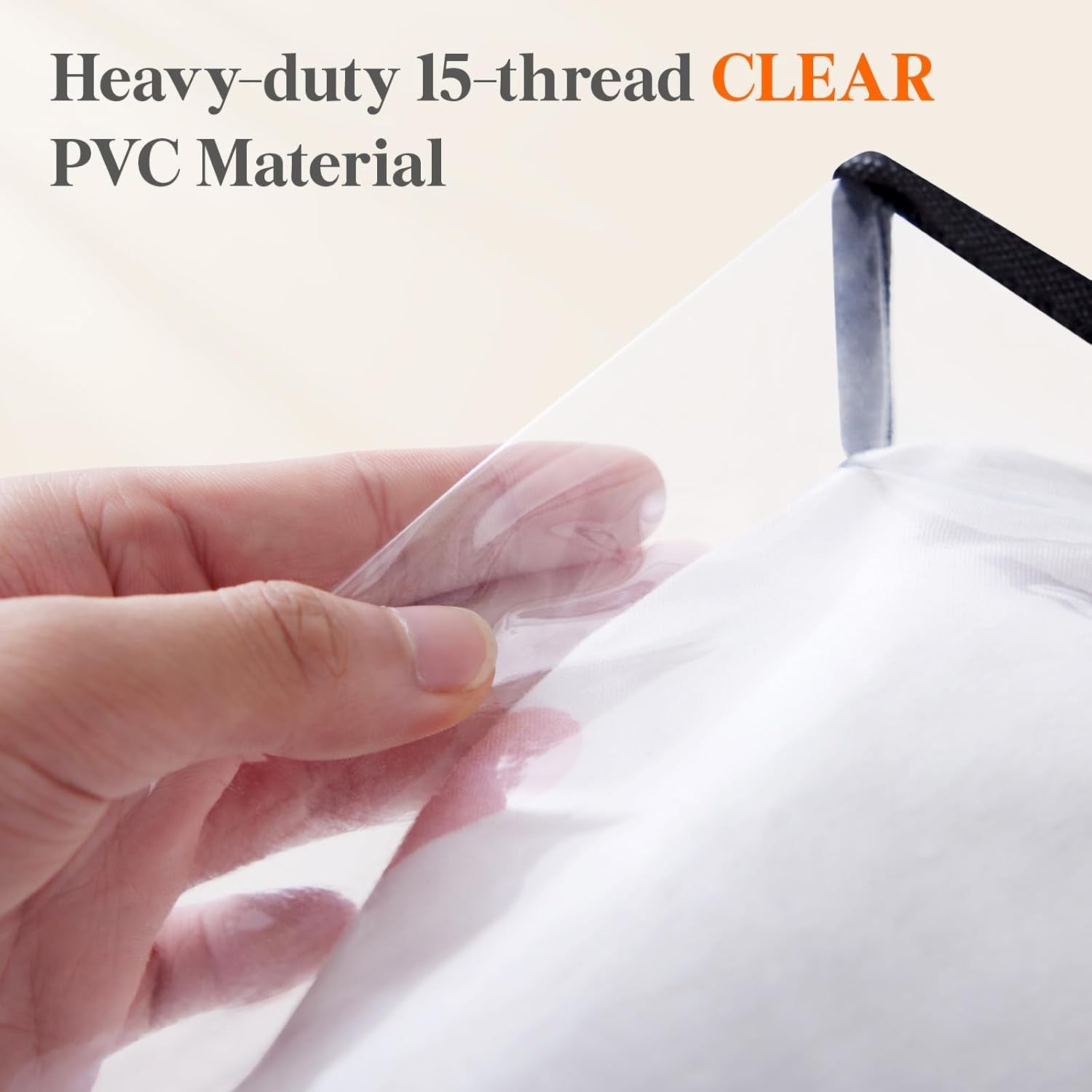 4 Pack Clear Clothes Storage Bags, 45L Plastic Blanket Storage Bag, Vinyl Foldable Moving Bags with Zipper, Closet Organizers and Storage Containers for Bedding, Duvet, Comforter
