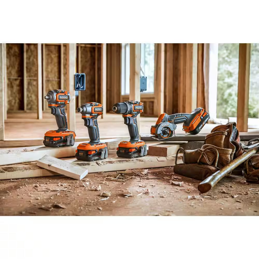 18V Brushless Cordless 2-Tool Combo Kit with Subcompact Multi-Material Saw and Angle Grinder (Tools Only)