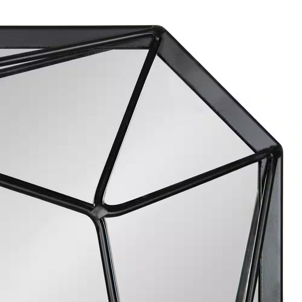 Medium Rectangle Black Contemporary Mirror (28 In. H X 22 In. W)