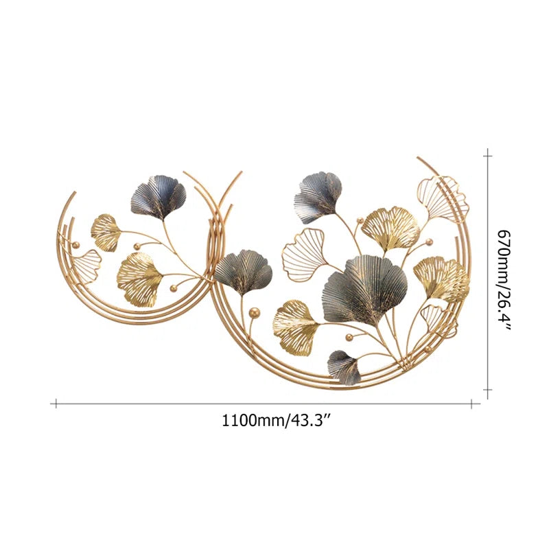 Glam Plants & Flowers Wall Decor on Metal