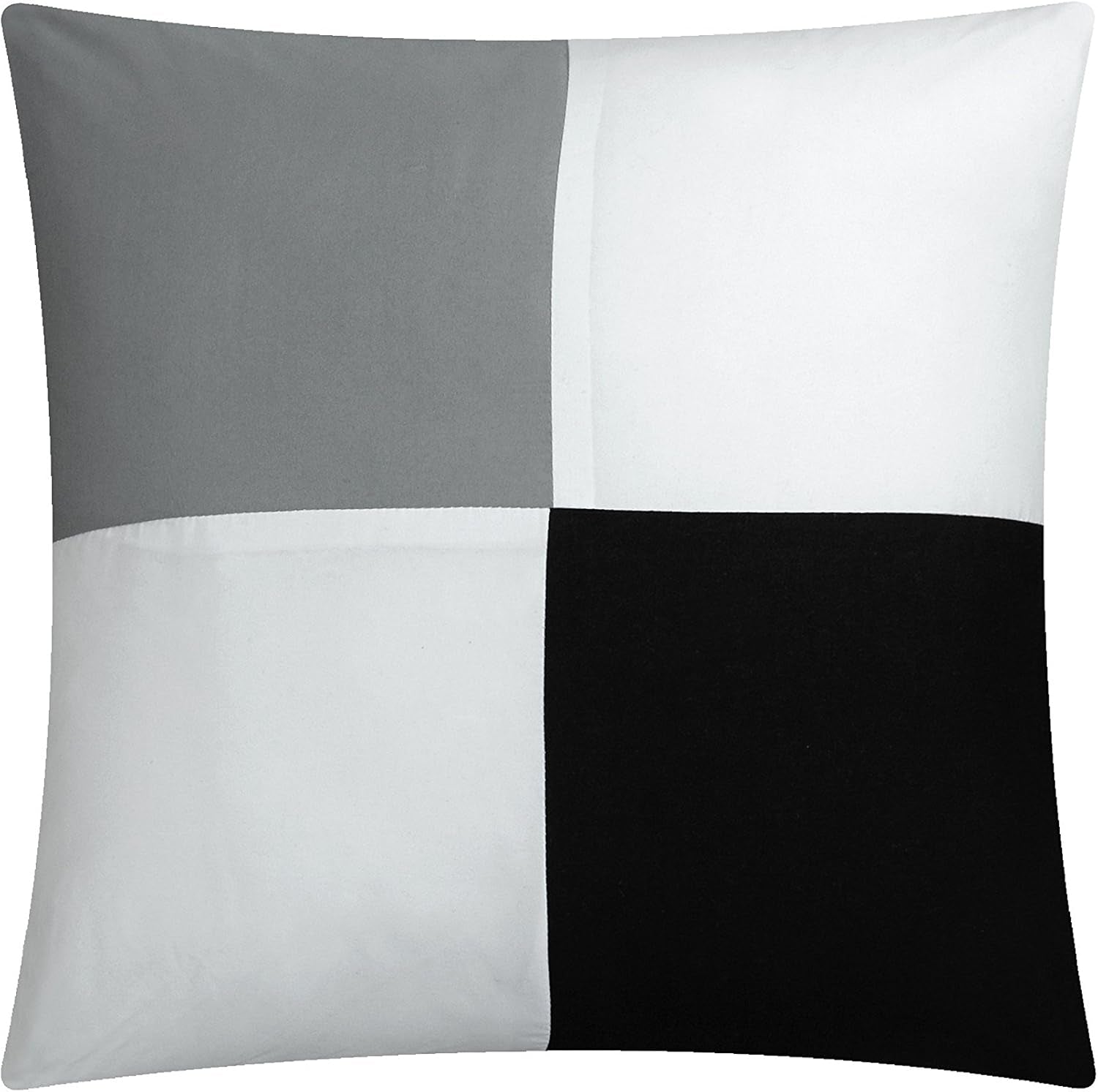 Clayton 10 Piece Comforter Set Pintuck Pieced Block Embroidery Bed in a Bag with Sheet Set, King Black Grey