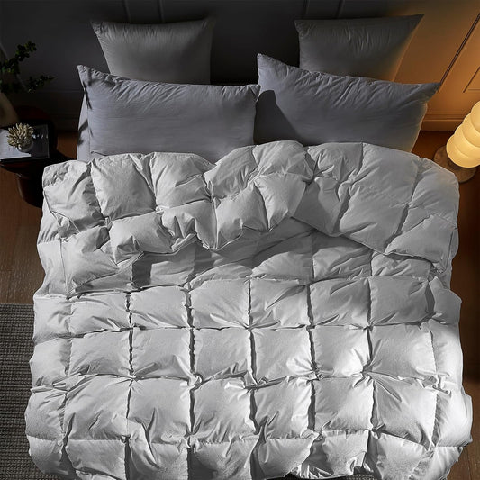 HGOOSE - Jacquard 90% Hungarian Goose down Comforter - Oversized King