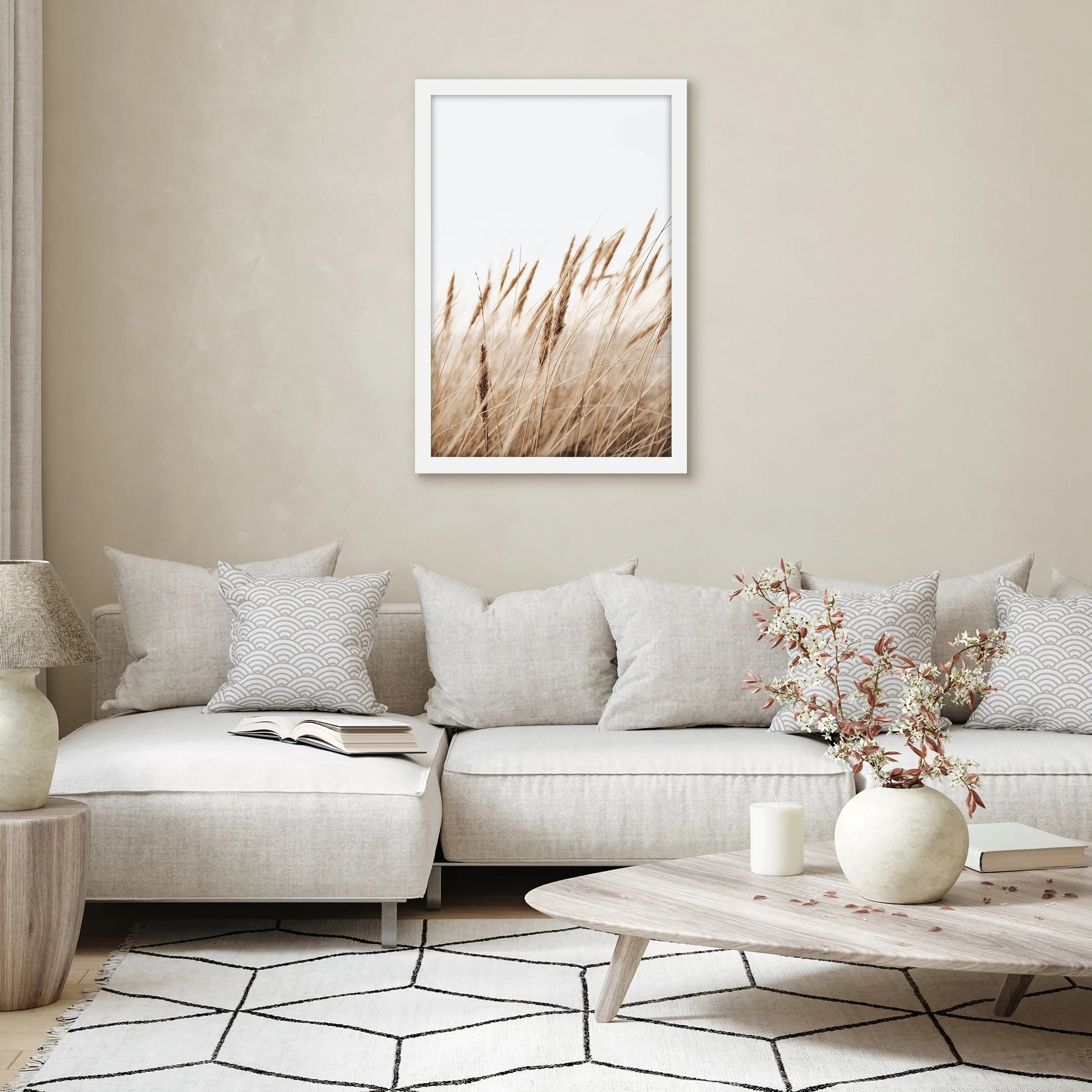 Poster Frame 24X36 Inches - White Wooden Picture Frame with Plexiglass Cover
