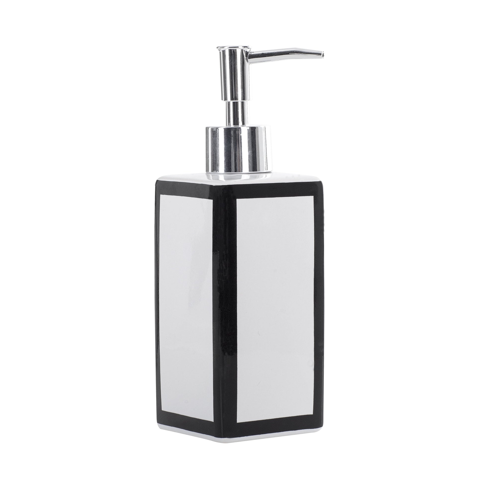 17-Piece Ikat Damask Print Polyester/Ceramic Shower Curtain & Bathroom Accessory Set, Black