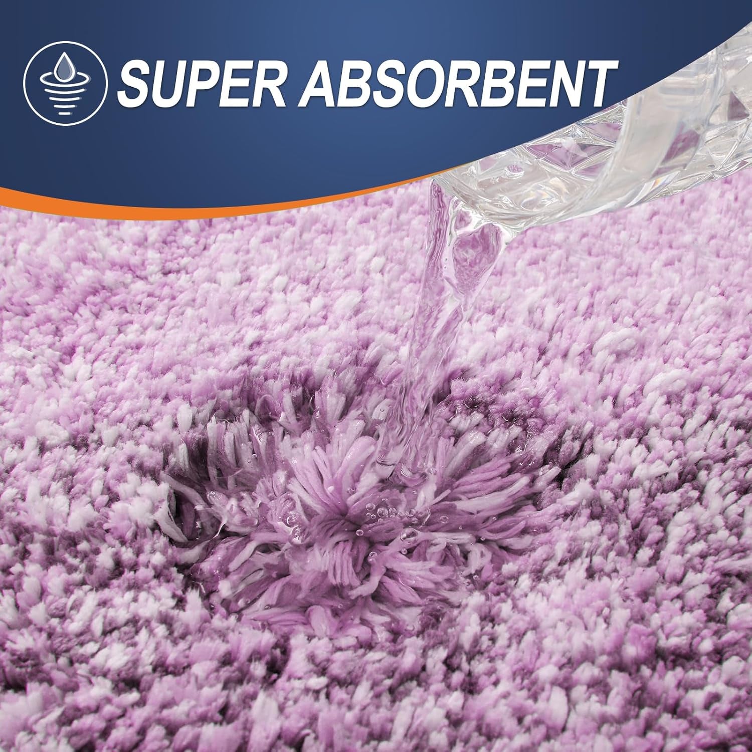 Bathroom Rugs Mat 24X16, Extra Soft Absorbent Microfiber Bath Rugs, Rubber Backing, Quick Dry, Washable Bath Mats for Bathroom Floor, Tub and Shower, Home Decor Accessories, Pinkish-Purple