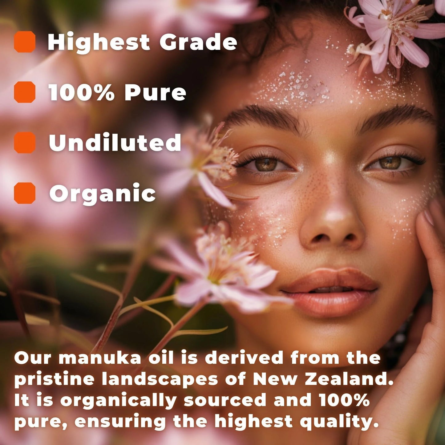 100% Pure Manuka Oil from New Zealand Therapeutic Grade Essential Oil for Wound Care Skin Soothing Nail & Scalp Health Organic Undiluted Cold Pressed Manuka for Face Hair & Body