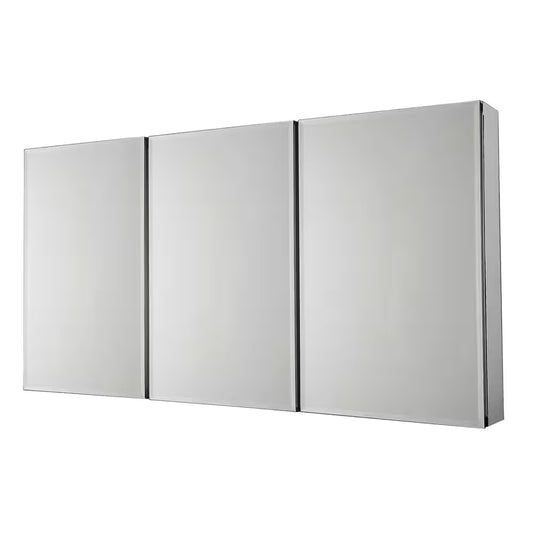 36 In. W X 31 In. H Rectangular Aluminum Medicine Cabinet with Mirror