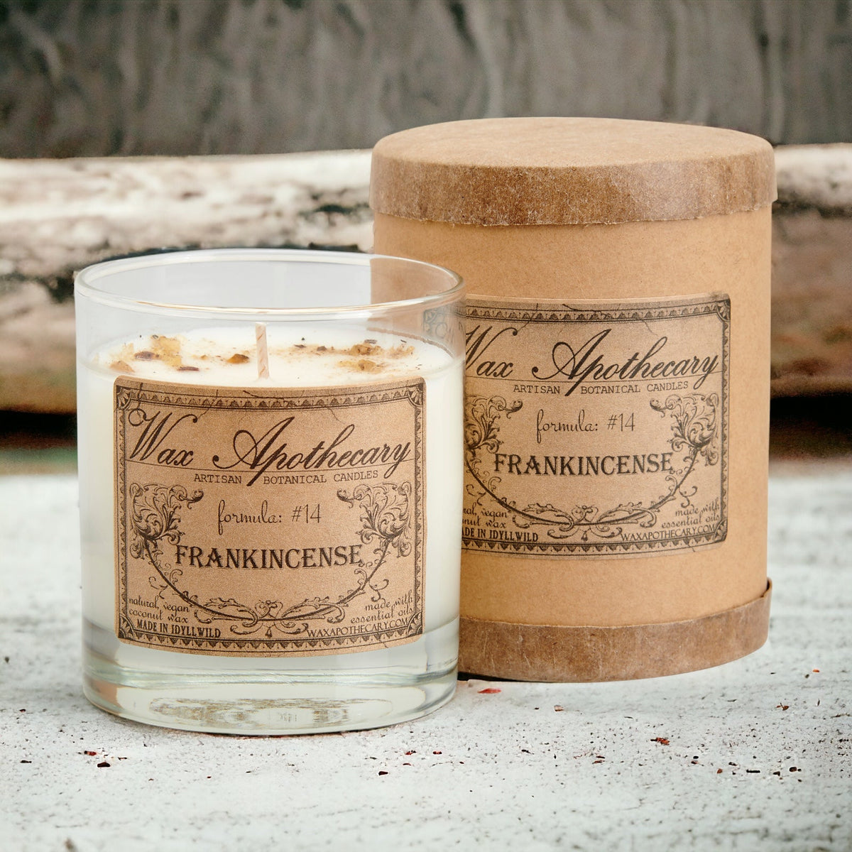 Frankincense Botanical Candle in Scotch Glass