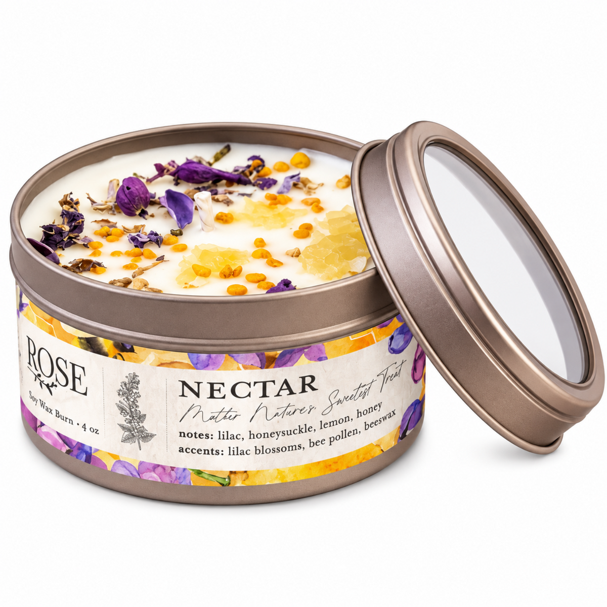 NECTAR Lilac Lemon Honey Candle