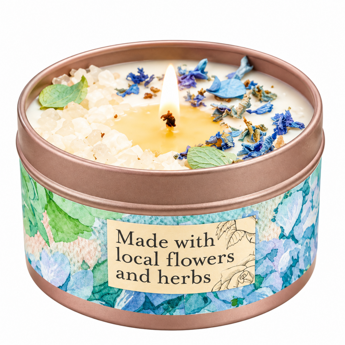 BY THE SEA Hydrangea Sea Salt Candle