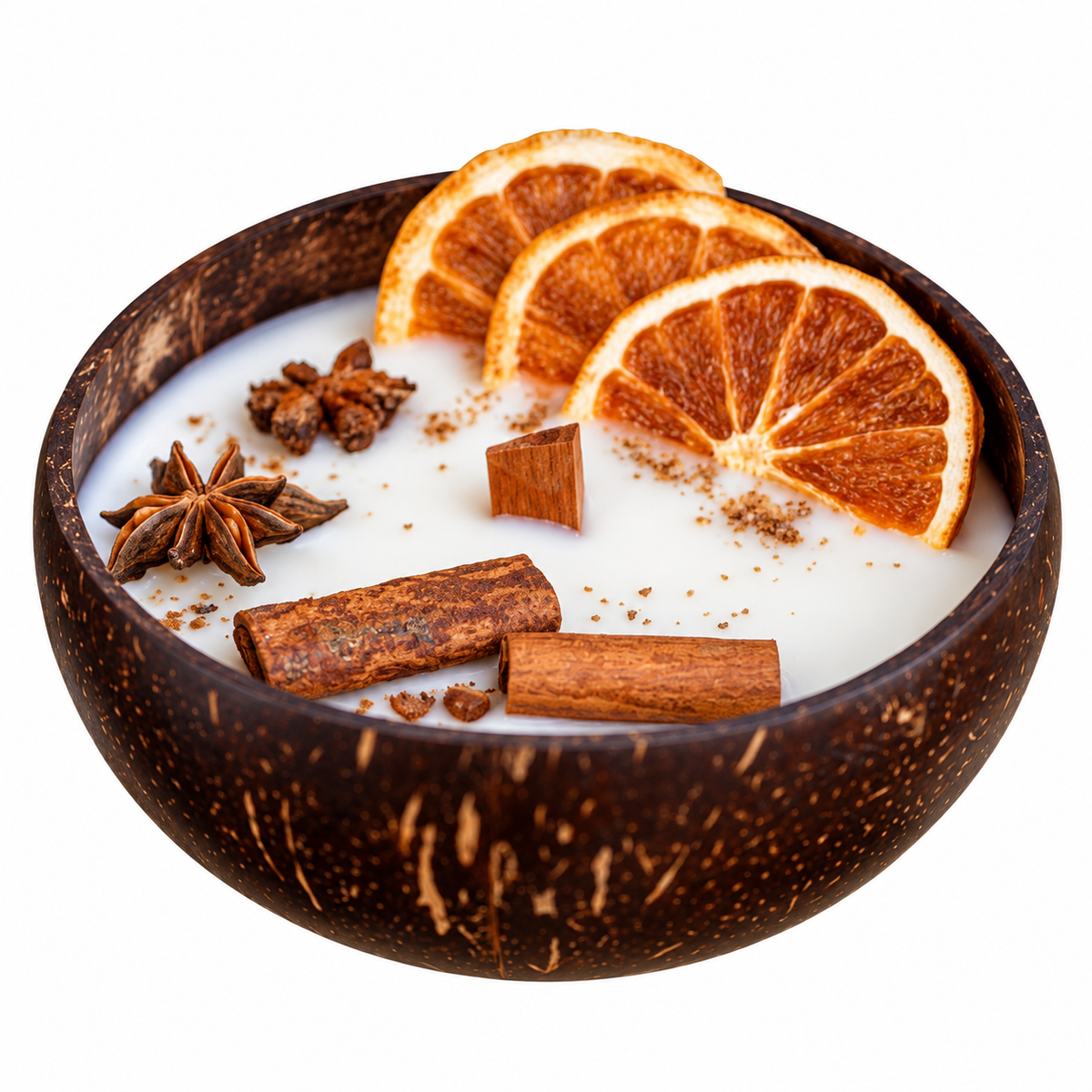 Coconut Candle Bowl – Custom Scented Fall Candle